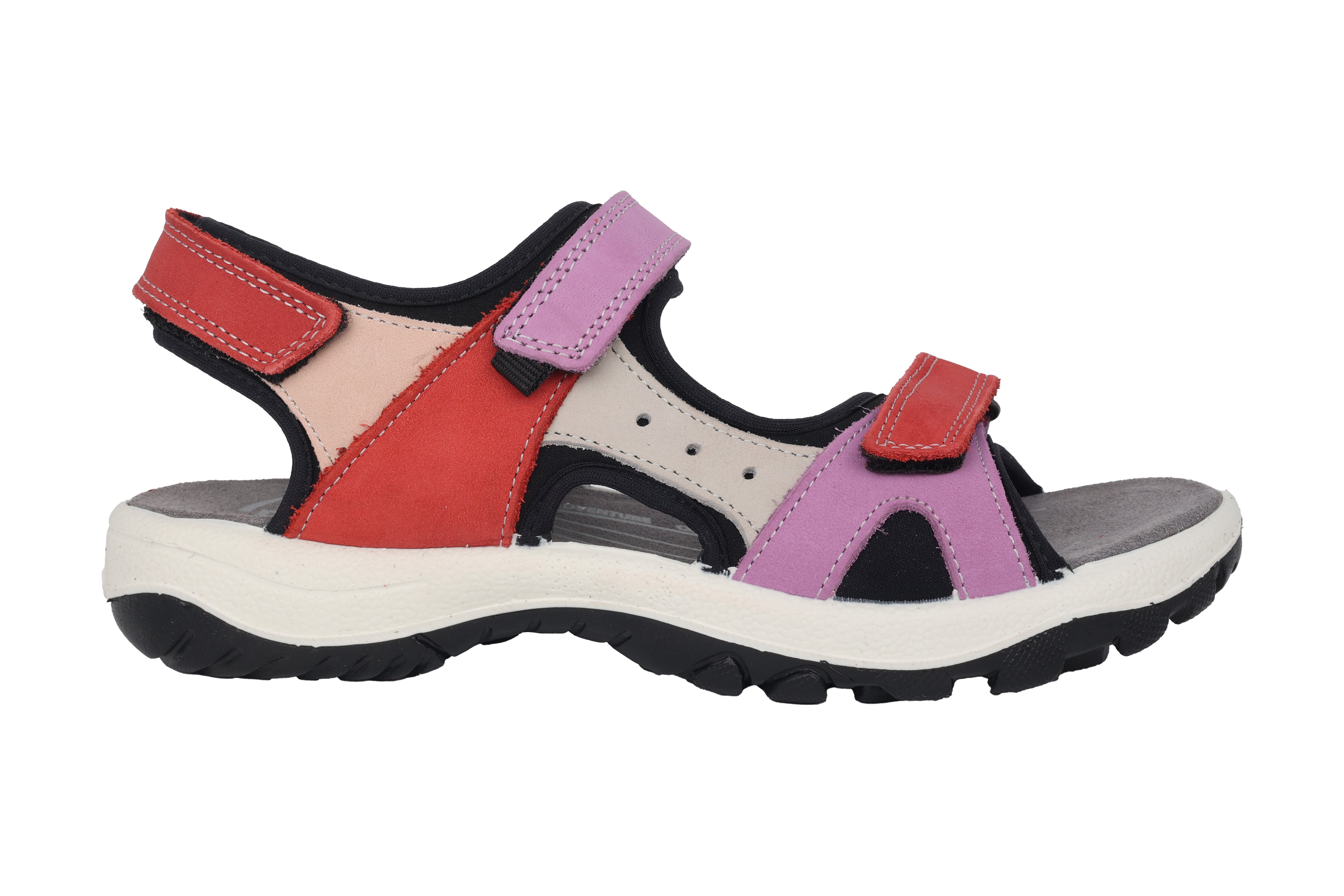 'Biella' women's sandal - Red purple mix