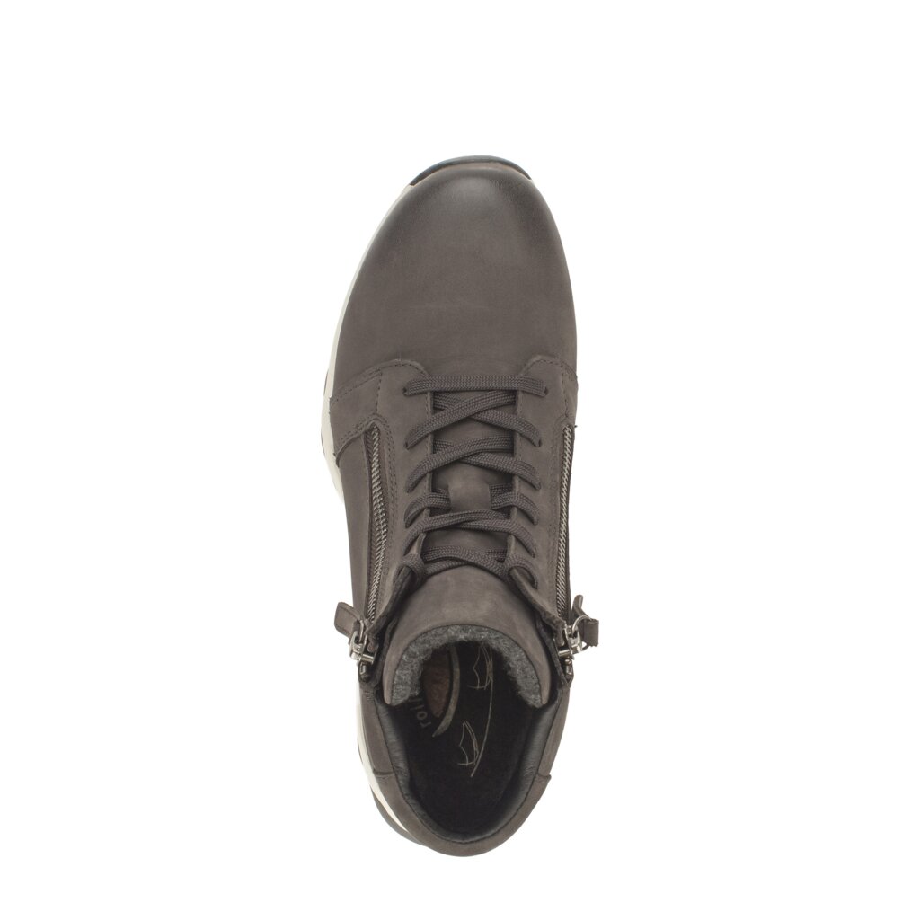 '0800.01.002' women's walking rolling lace-up boot - Dark Grey