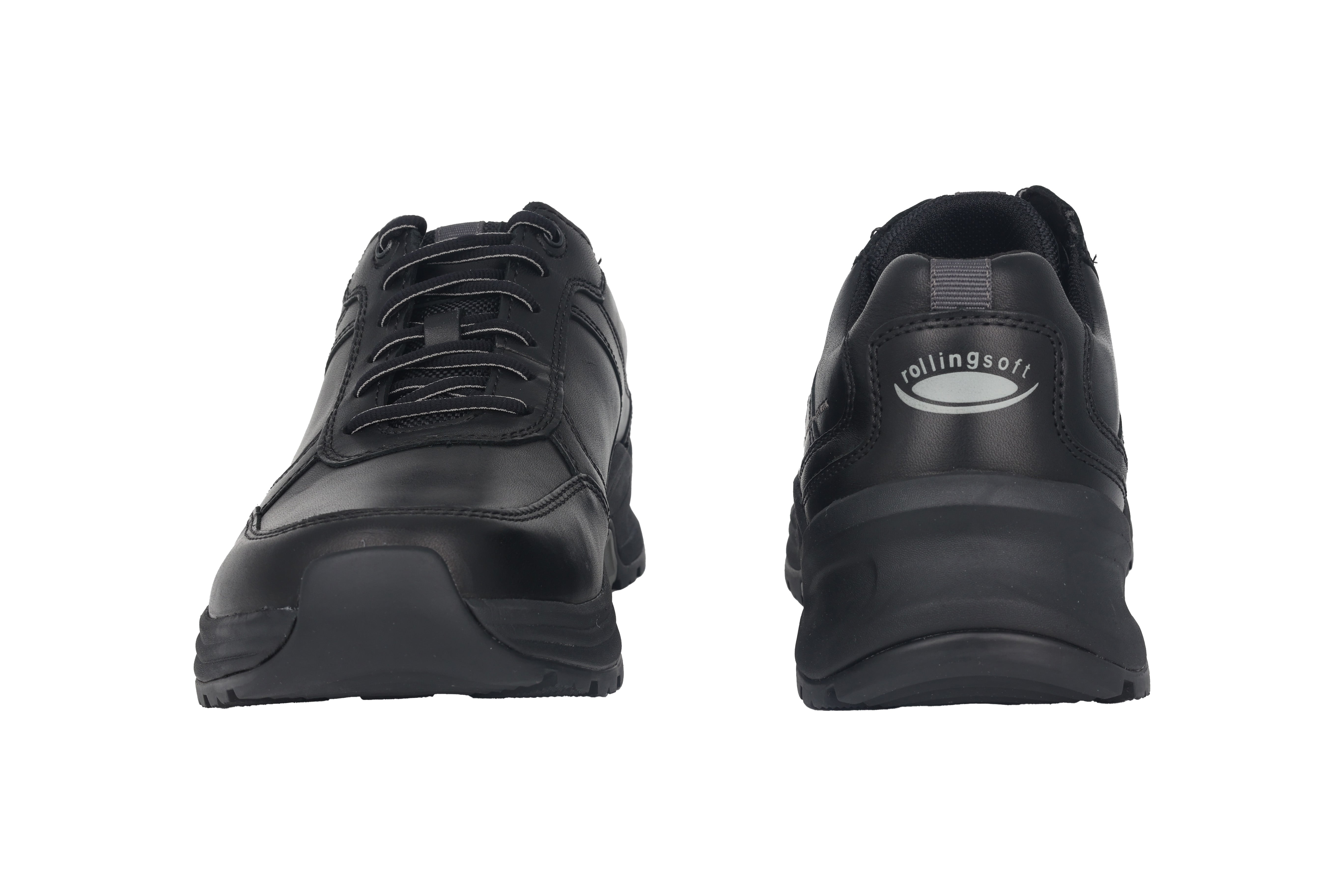 '8007.10.01' tênis masculino com cadarço e caminhada - Preto