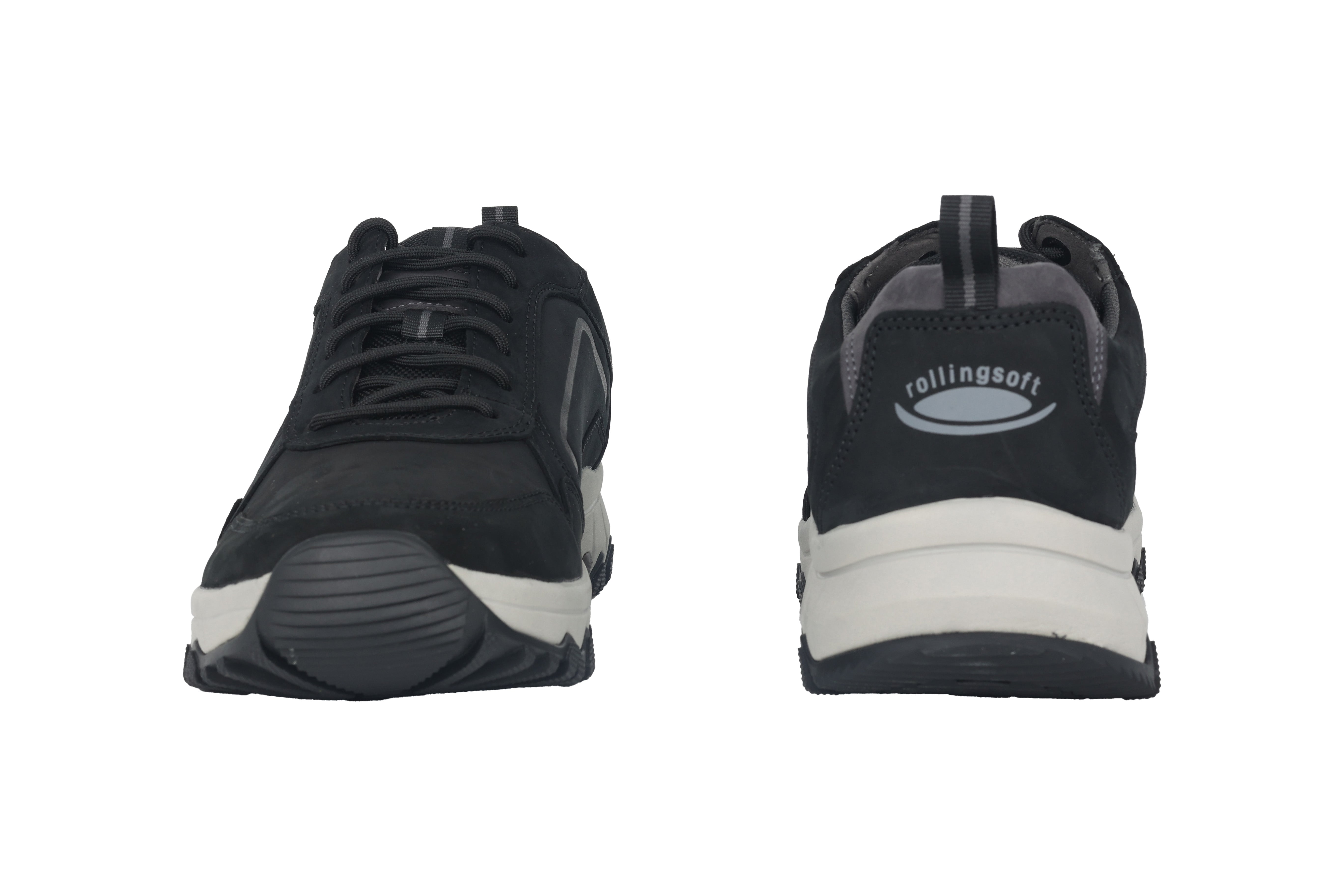 '8005.10.01' men's walking rolling lace-up sneaker - black