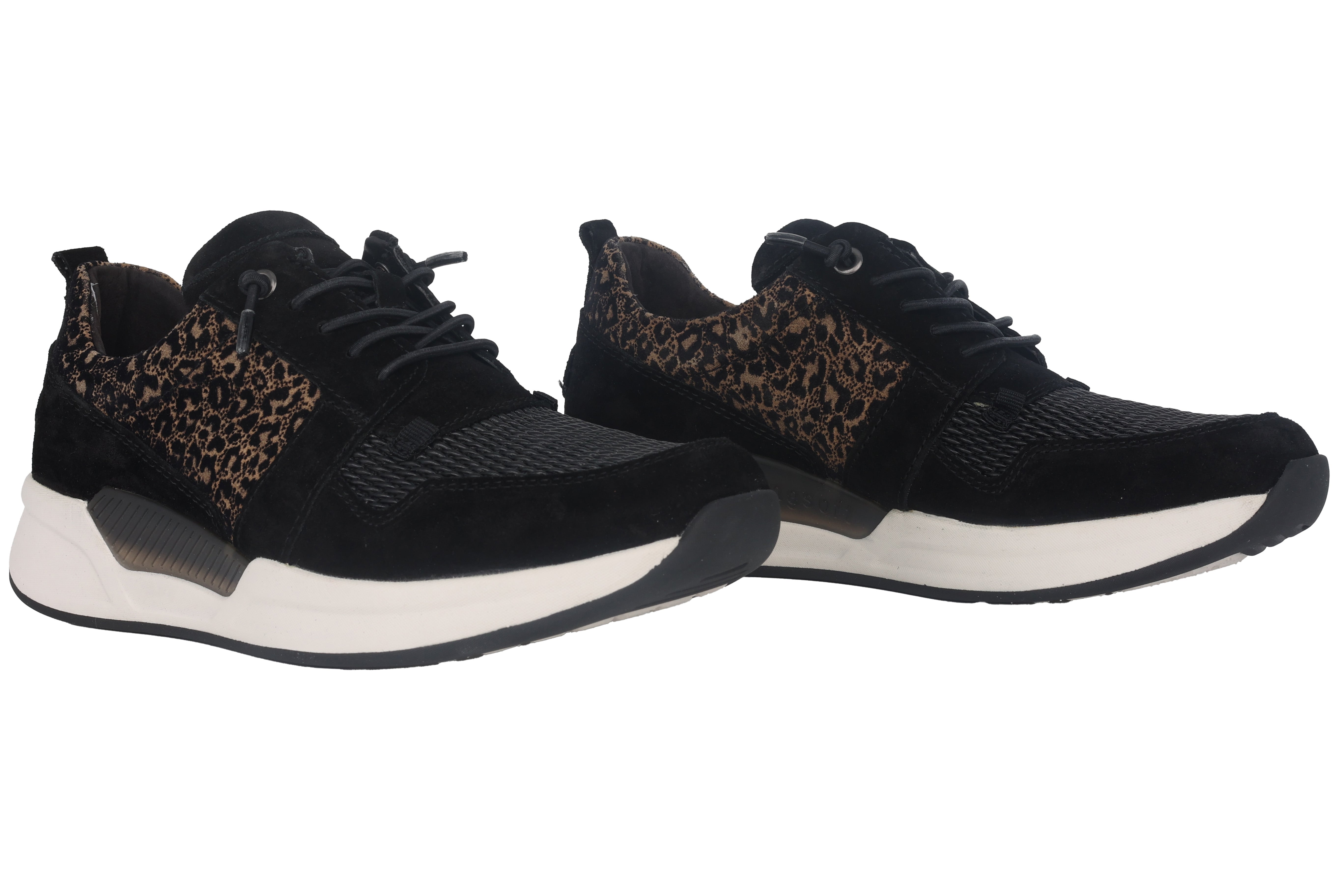 Rollende damessneaker '96.955.84' - Zwart