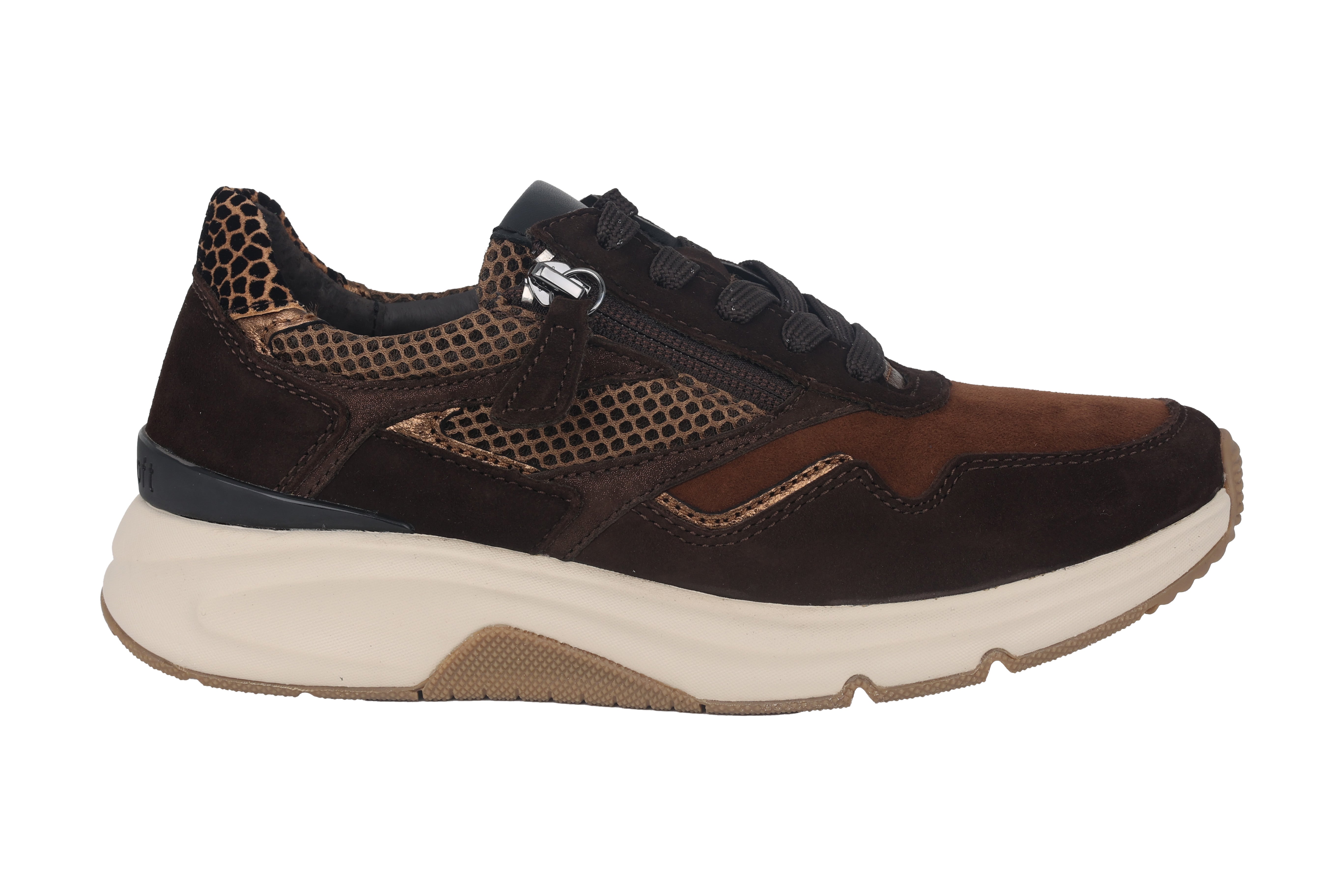 '56.896.41' rollende damessneaker - bruin