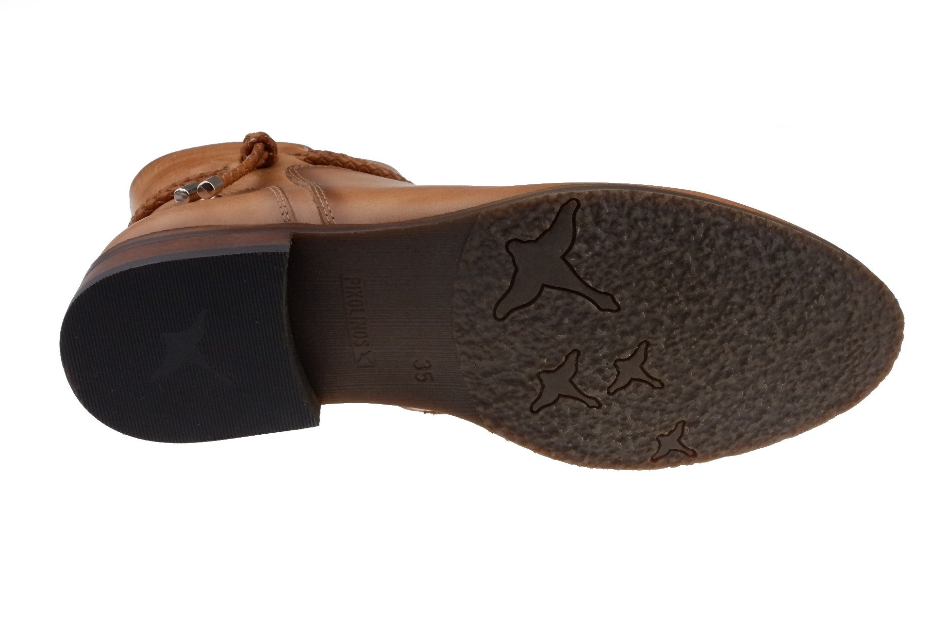 Dames enkellaars 'Royal' - amandelbruin - Chaplinshoes'Royal' dames enkellaars - amandelbruinPikolinos