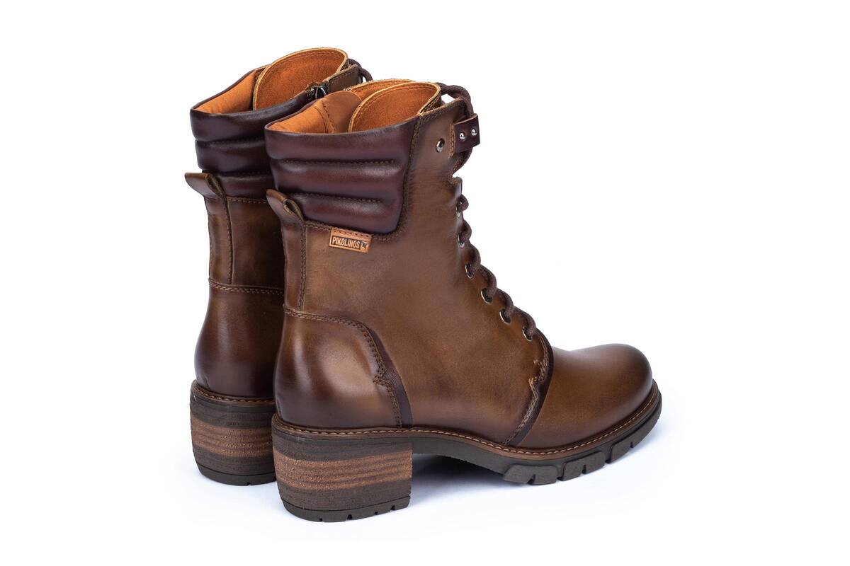 'San Sebastia' women's lace - zip boot - Olive green - Chaplinshoes'San Sebastia' women's lace - zip boot - Olive greenPikolinos