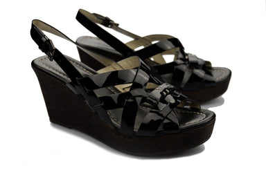 Damessandaal 'Screen Test' - zwart lak - ChaplinshoesDamessandaal 'Screen Test' - zwart lakClarks