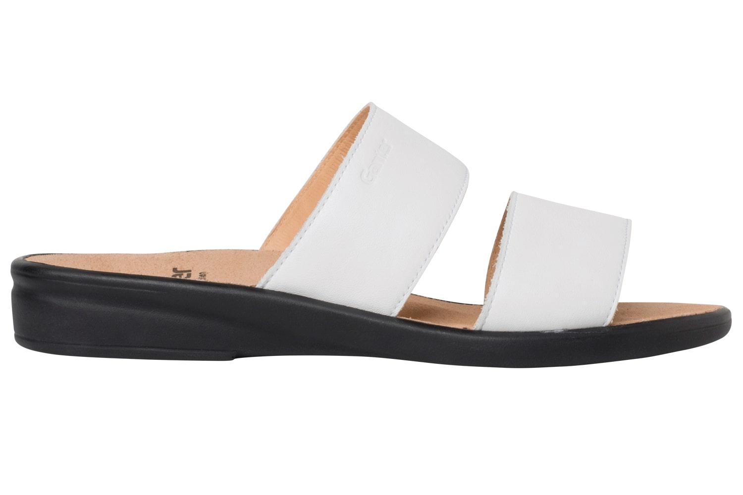 Damessandaal met kleine pasvorm 'Sonnica' - wit - Chaplinshoes'Sonnica' damessandaal met kleine pasvorm - witGanter