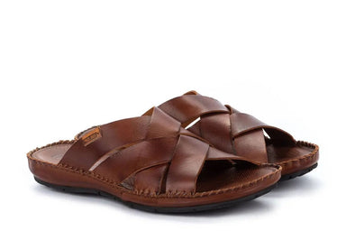 'TARIFA' men's slide sandal - brown - Chaplinshoes'TARIFA' men's slide sandal - brownPikolinos