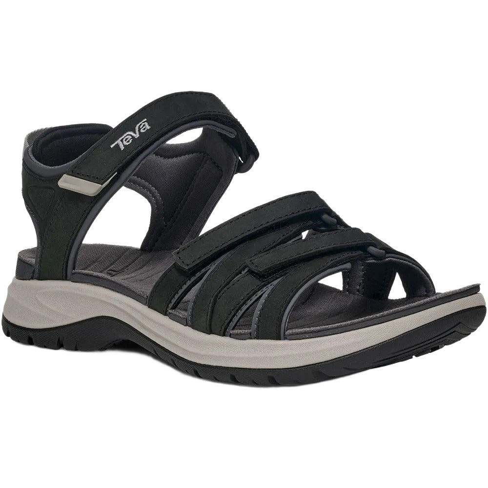 'Tirra Sport Leather' damesandal - sort