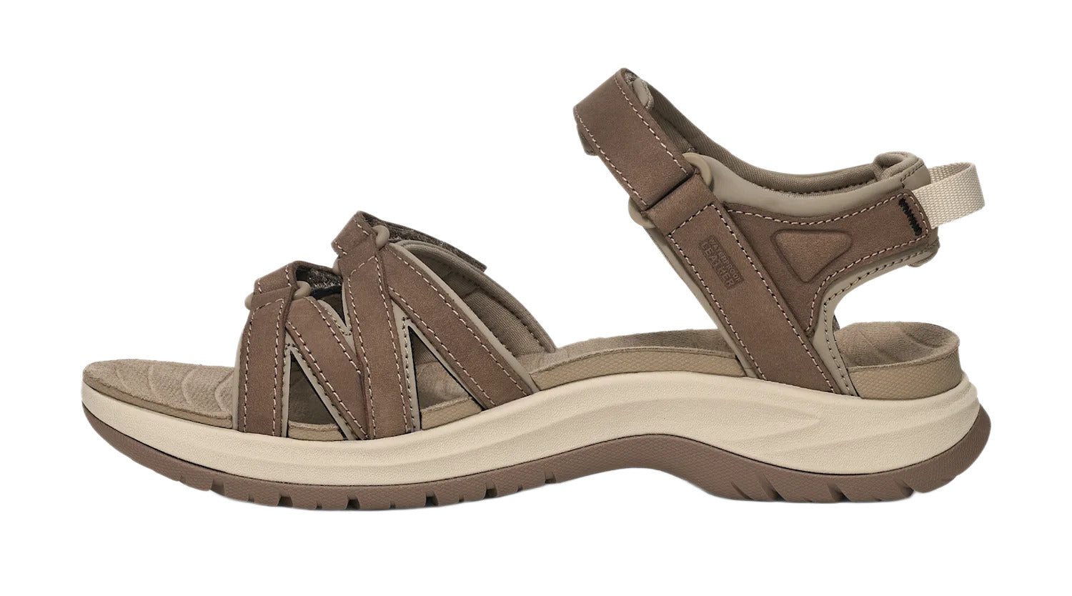 'Tirra Sport Leather' damesandal - brun
