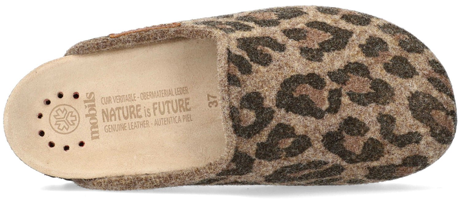 'THEA' women's home slipper - Brown jaguar - Chaplinshoes'THEA' women's home slipper - Brown jaguarMephisto