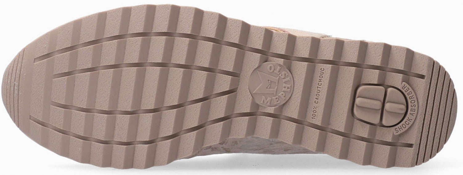 'Toscana' women's lace - zip sneaker - Pink beige - Chaplinshoes'Toscana' women's lace - zip sneaker - Pink beigeMephisto