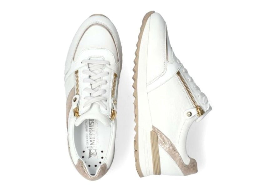 'Toscana' women's lace - zip sneaker - white mix - Chaplinshoes'Toscana' women's lace - zip sneaker - white mixMephisto