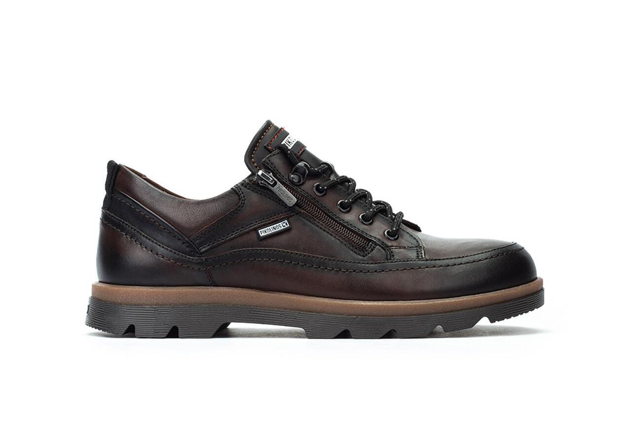 'Vigo' men's lace-zip shoe - Brown