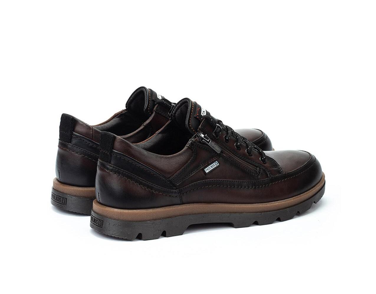 'Vigo' men's lace-zip shoe - Brown