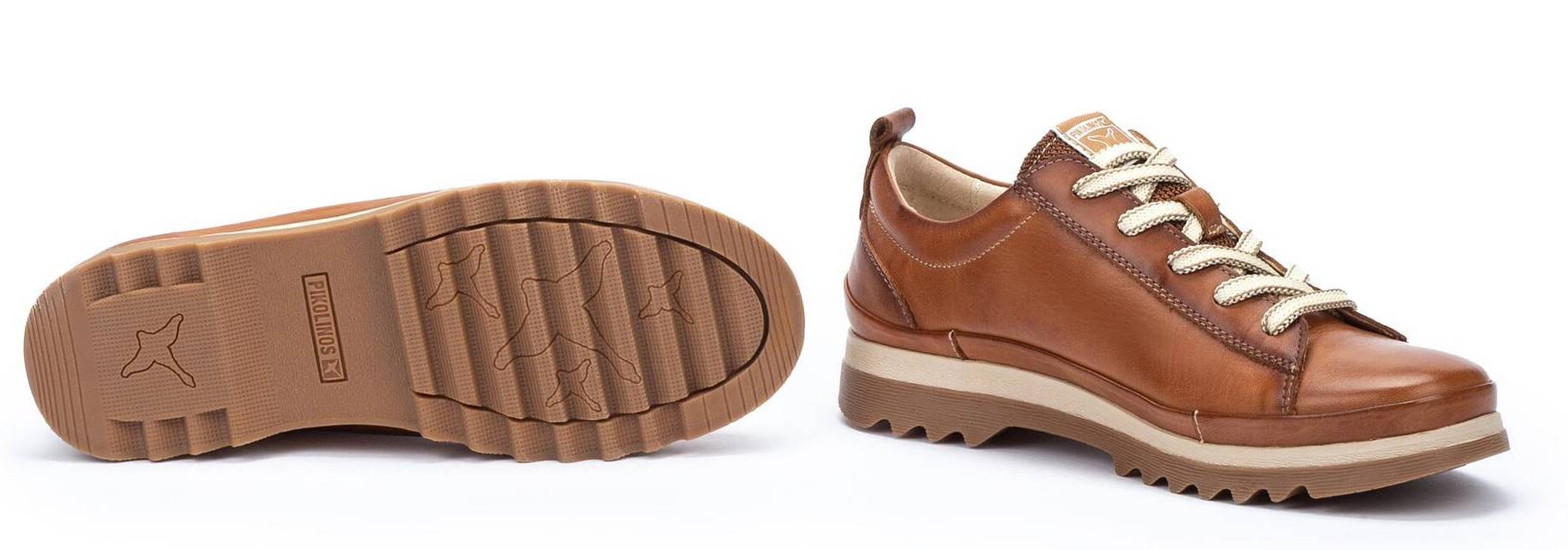 'Vigo' women's lace - zip sneaker - Brown - Chaplinshoes'Vigo' women's lace - zip sneaker - BrownPikolinos