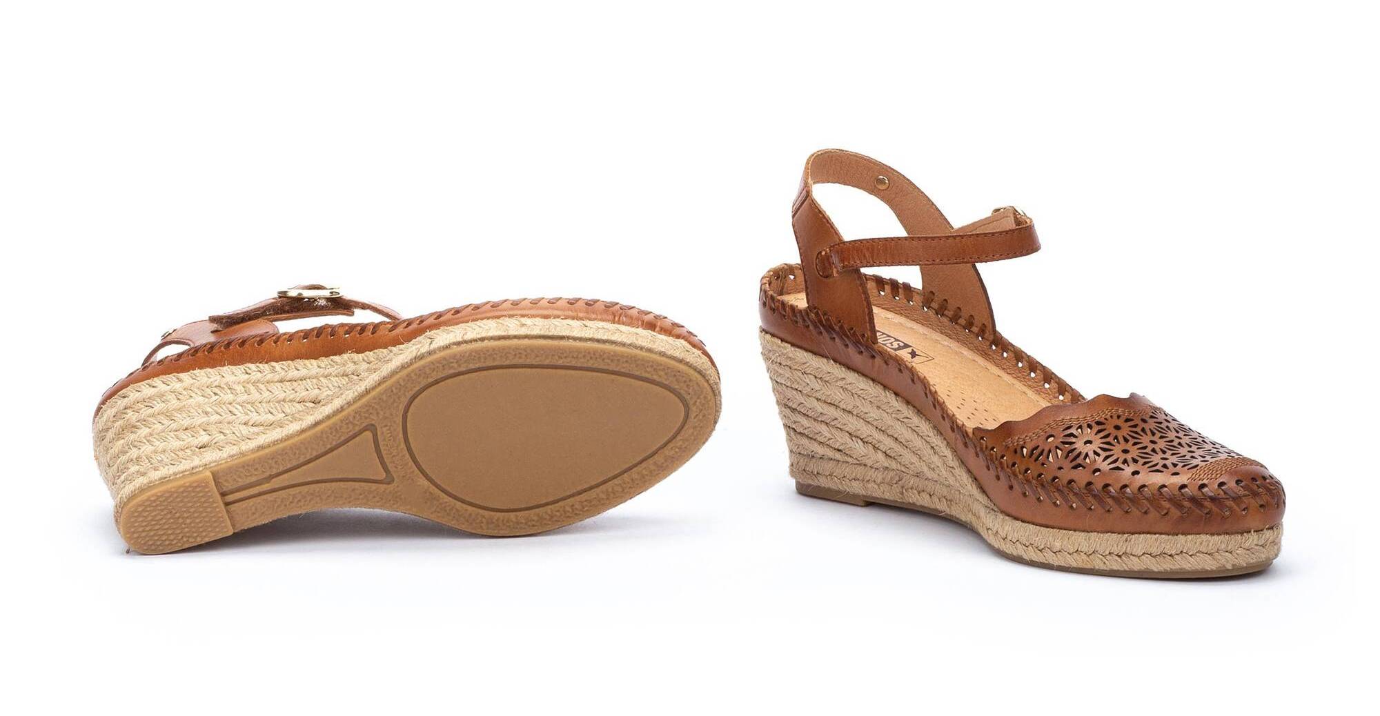 Espadrilles damessandaal 'Vila' - Bruin - ChaplinshoesEspadrilles damessandaal 'Vila' - BruinPikolinos