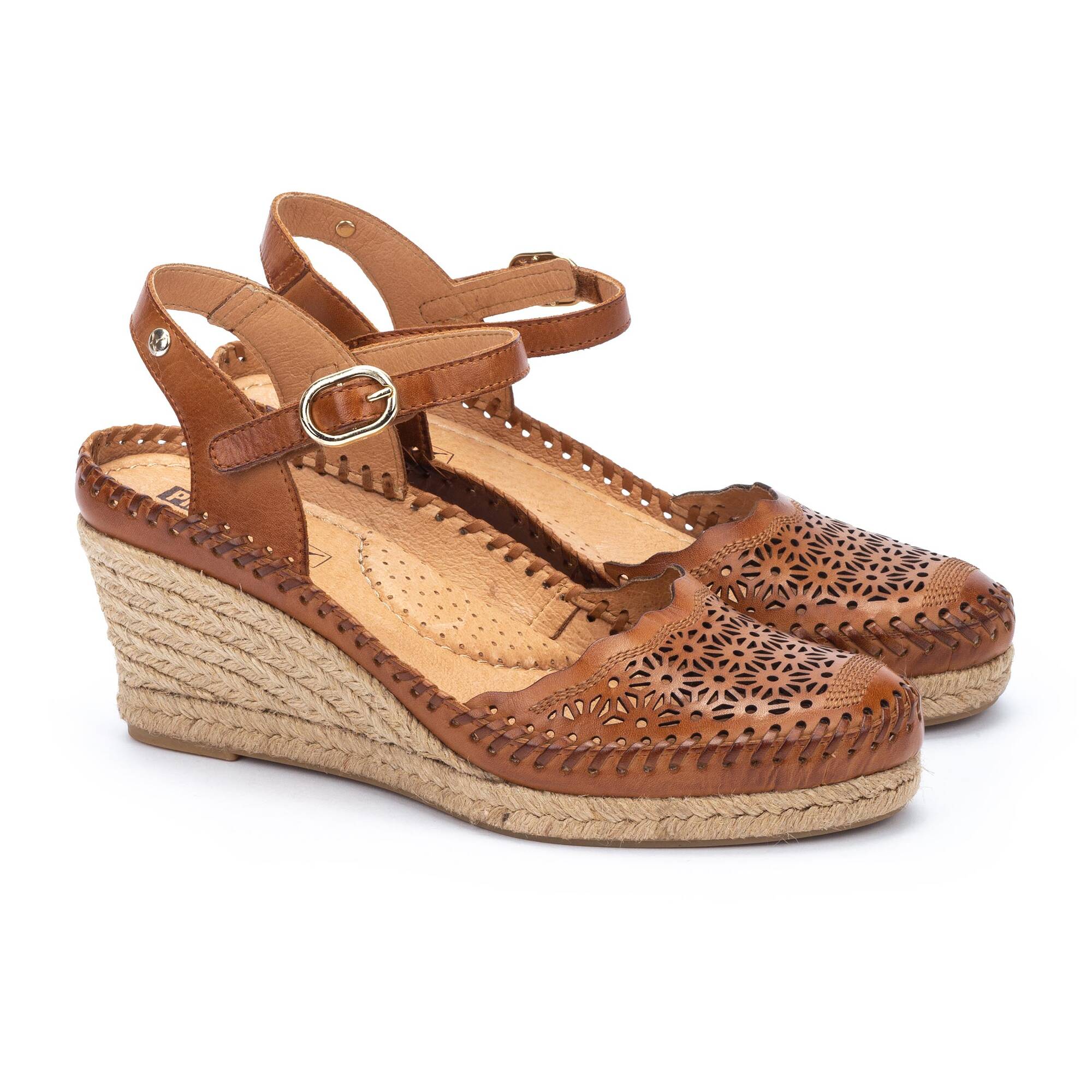 Espadrilles damessandaal 'Vila' - Bruin - ChaplinshoesEspadrilles damessandaal 'Vila' - BruinPikolinos