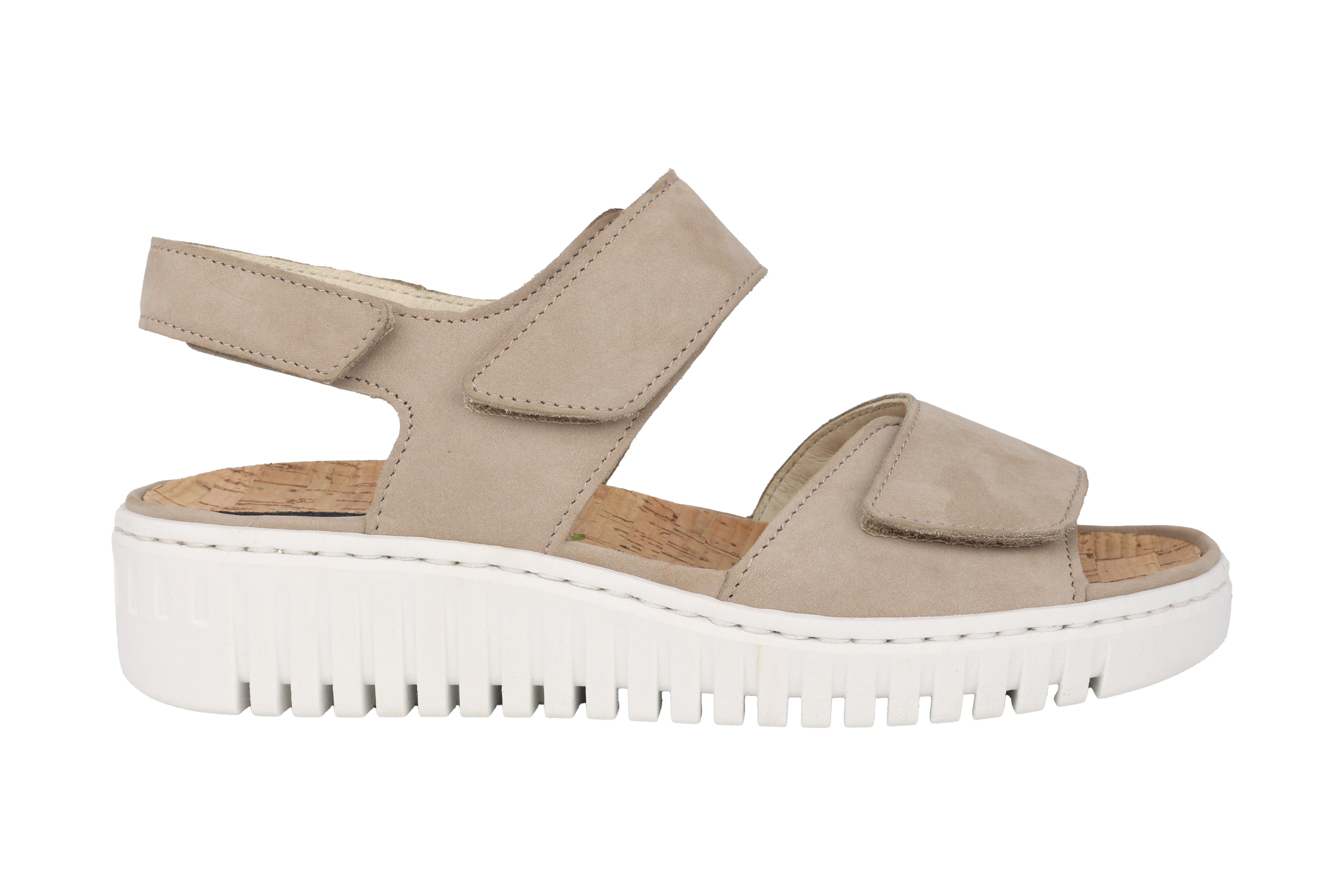 Damensandale „H-Willow“ mit weiter Passform (H) – Beige