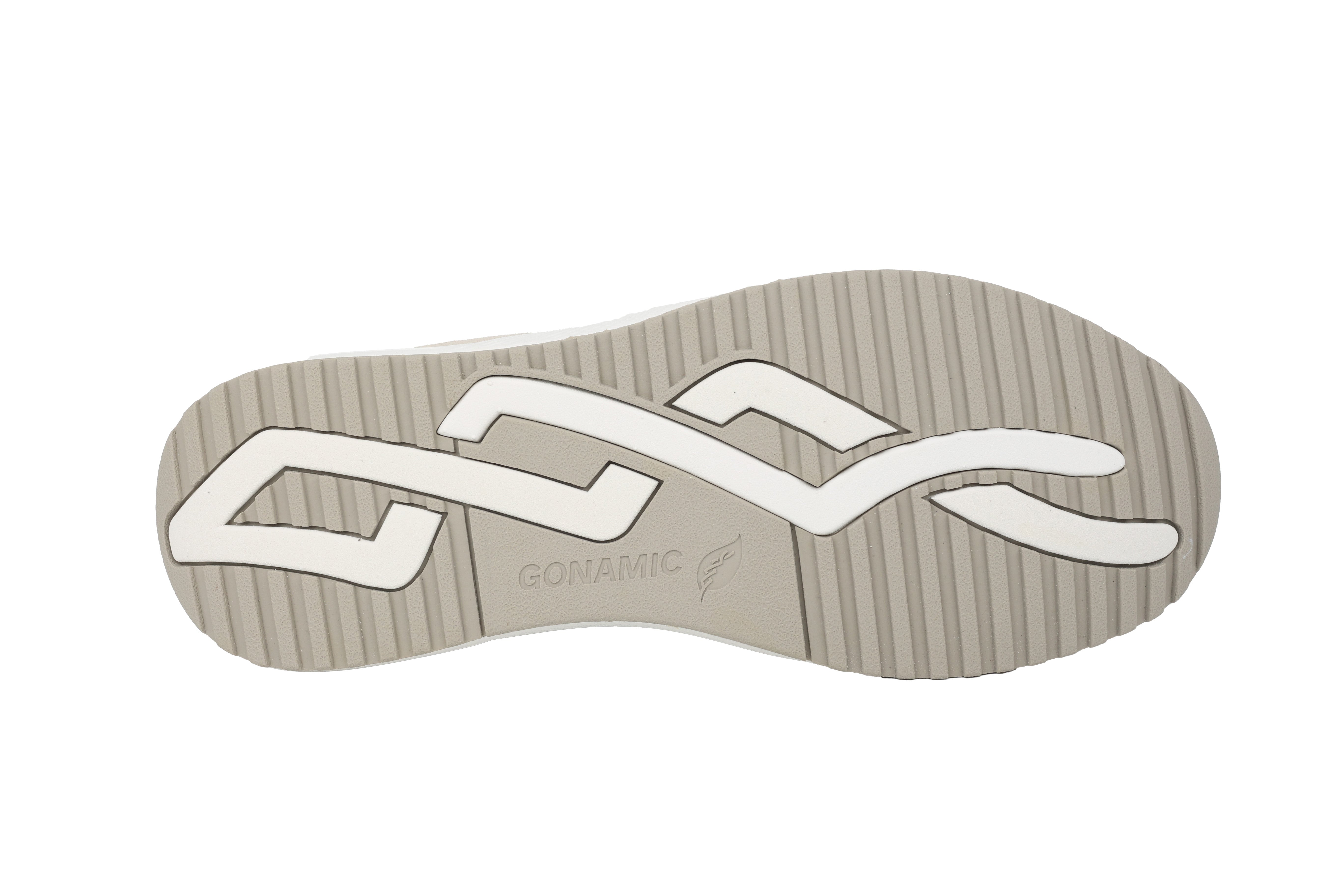 'H-Mara' women's wide fit (H) lace-up sneaker - grey beige mix