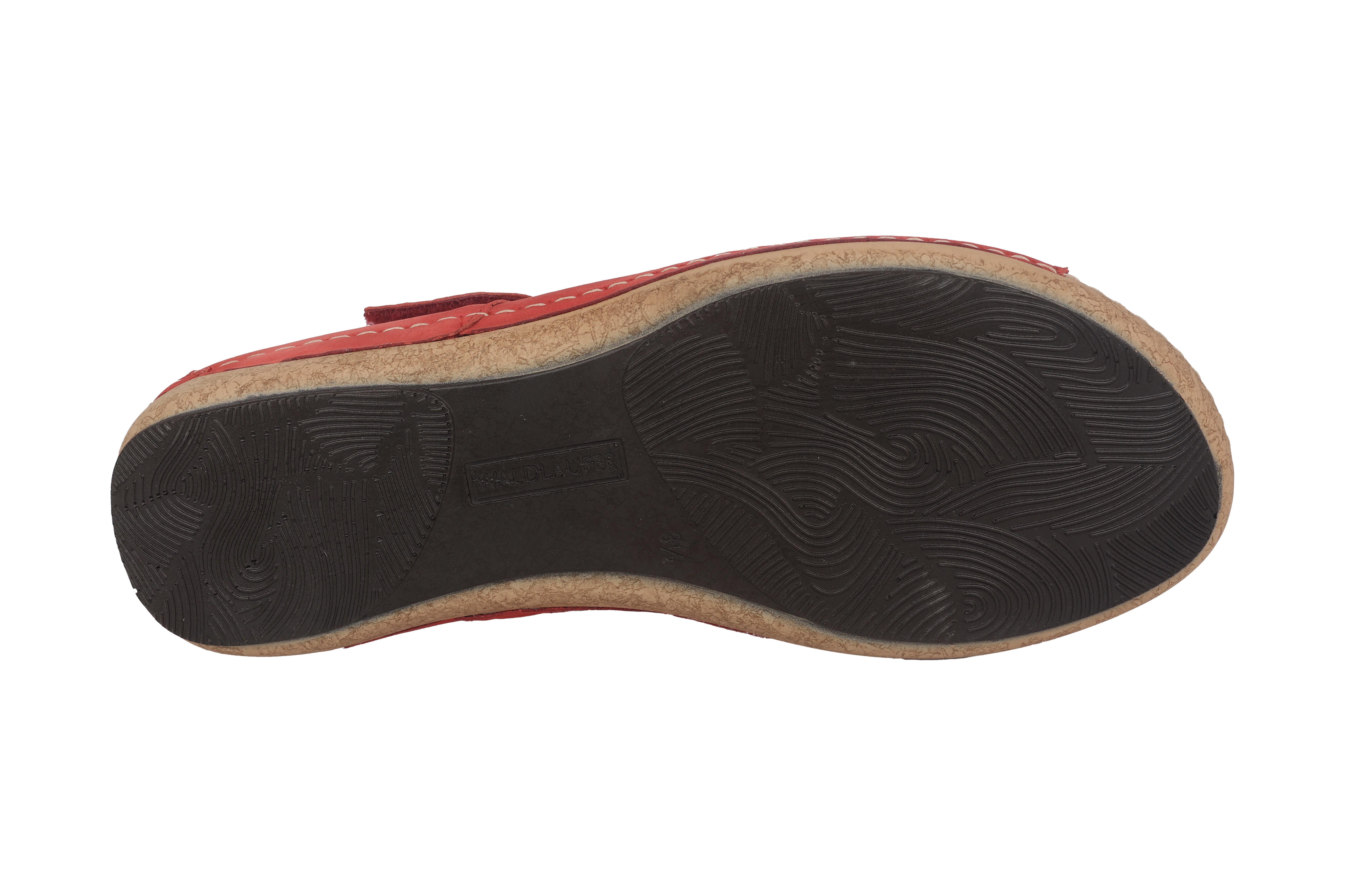 'Heliett' women's wide fit (H) sandal - red