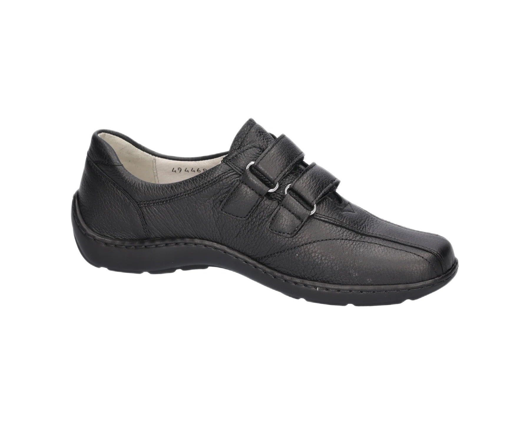 'Henni' women's wide fit (H) strap shoe - dark grey