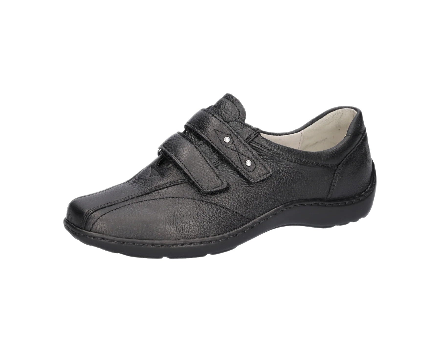 'Henni' women's wide fit (H) strap shoe - dark grey