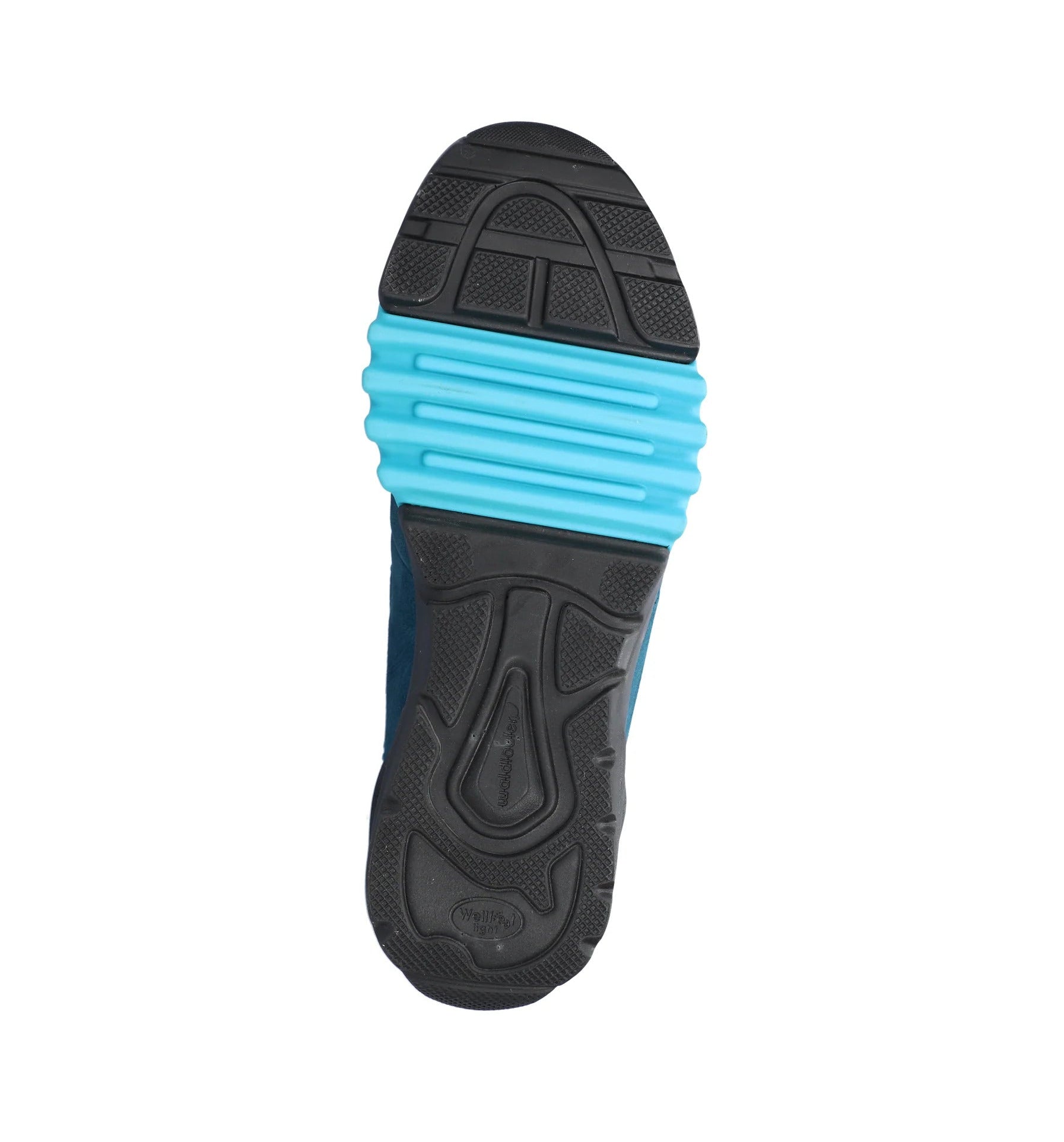 'H-Amiata' women's wide fit (H) walking waterproof boot - blue