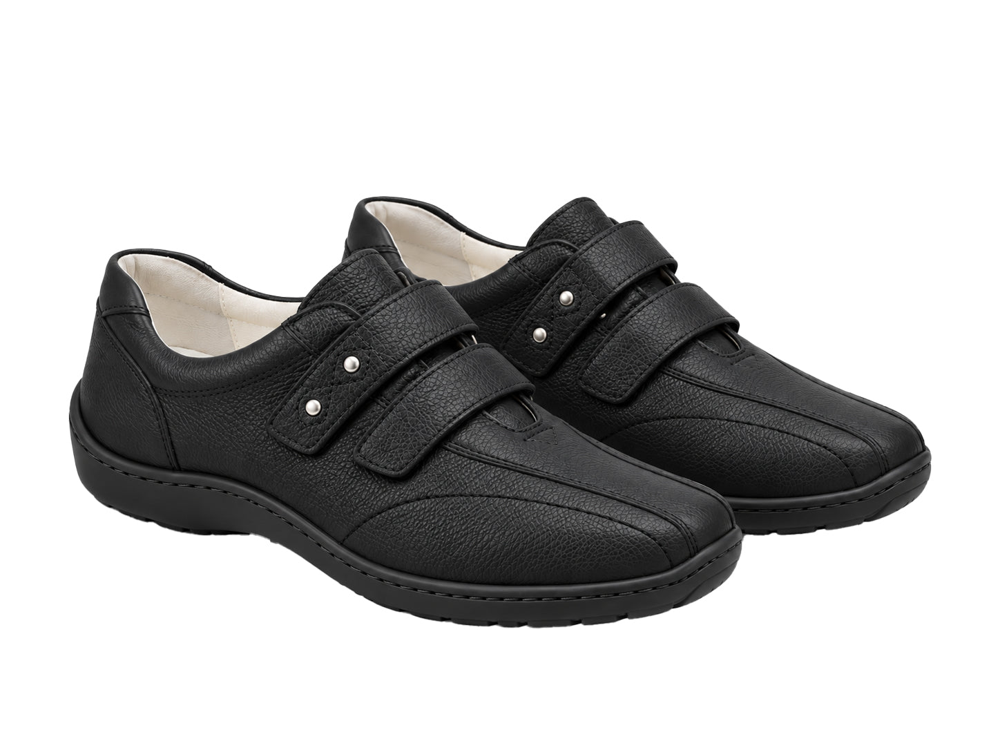 'Henni' Zapato con tiras anchas (H) para mujer - negro