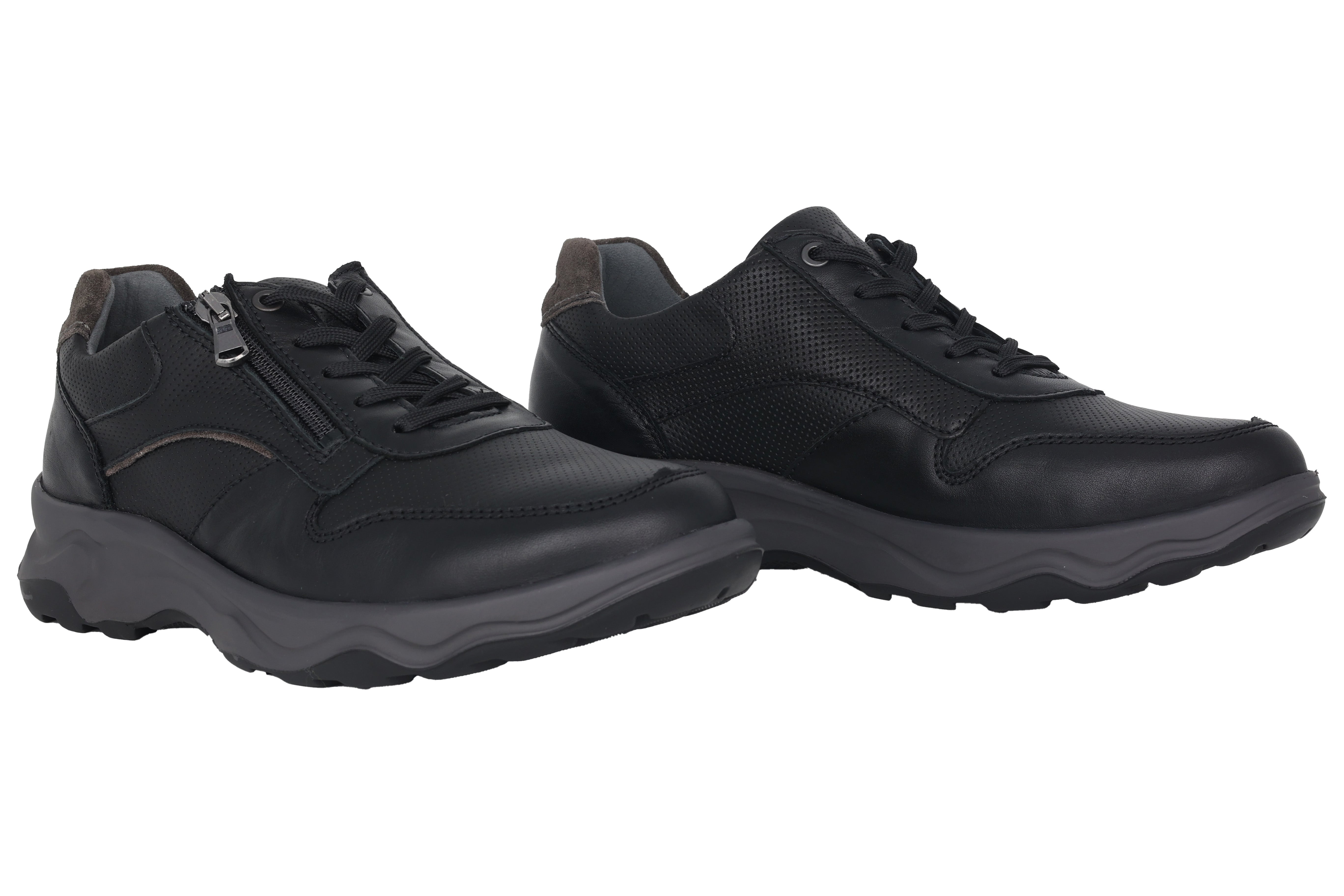 Baskets coupe large (H) pour hommes 'H-Max' - Noir