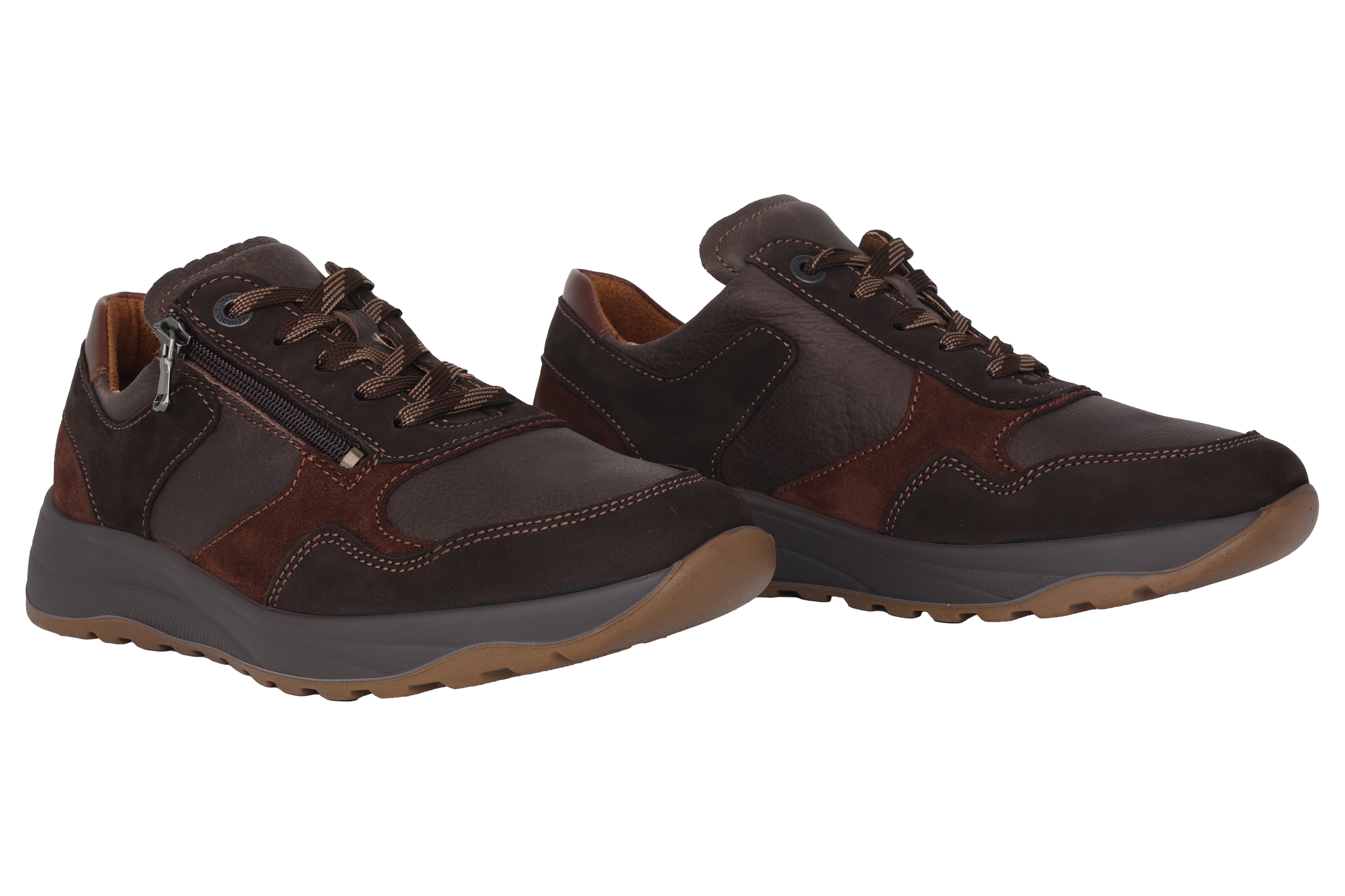 'K-John' men's very wide fit (K) sneaker - Brown