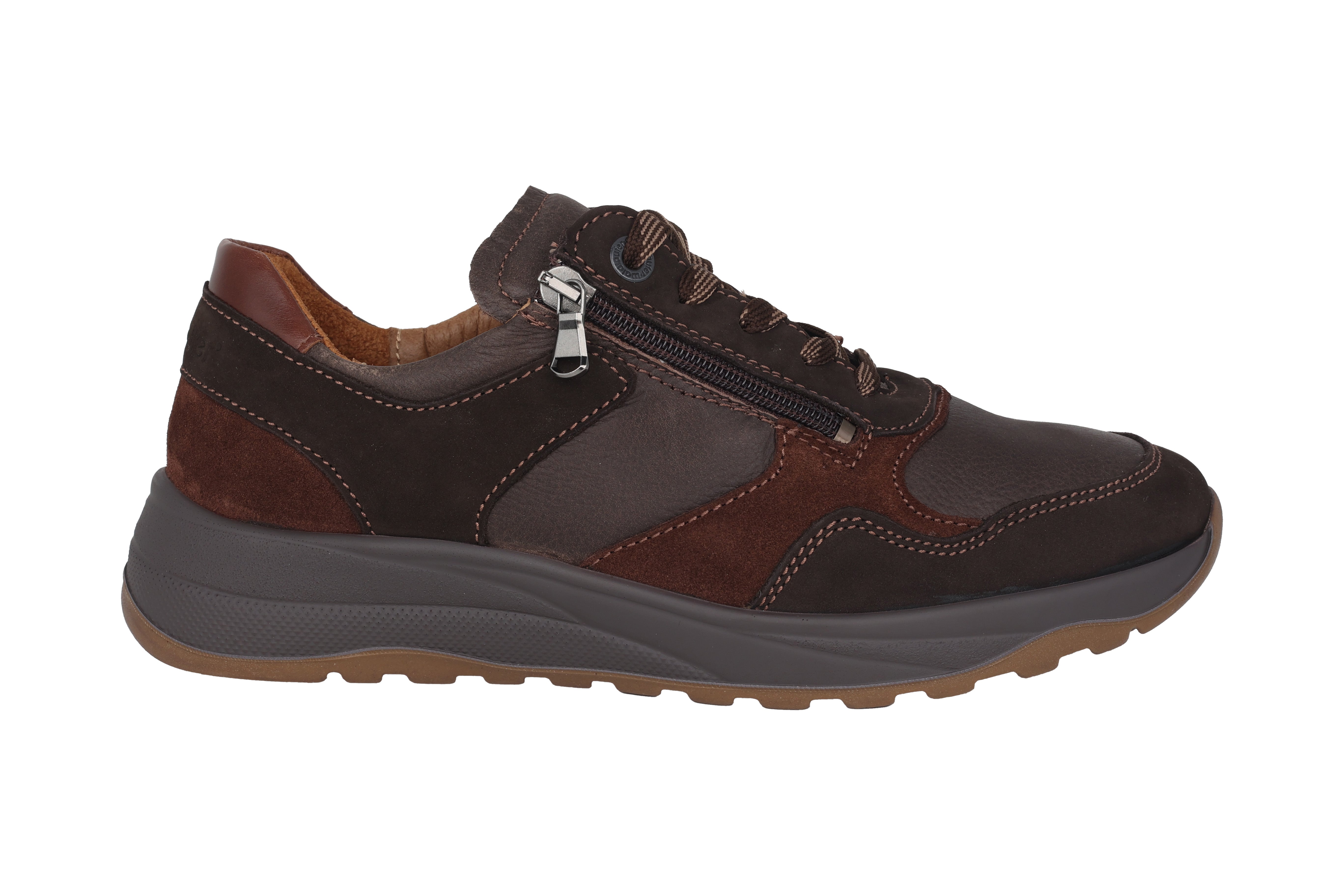 'K-John' men's very wide fit (K) sneaker - Brown