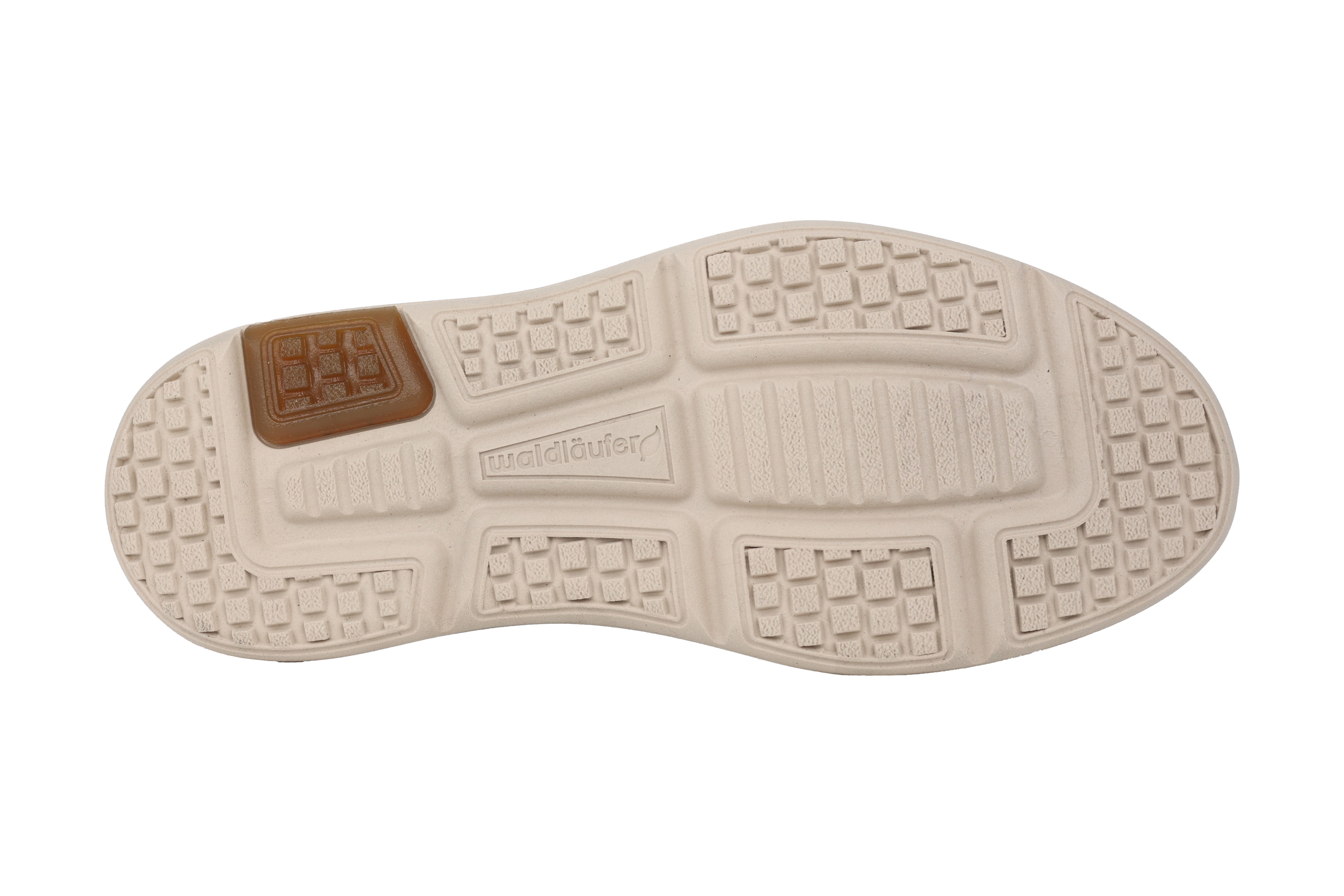 'Heiko' herensneaker met brede pasvorm (H) en veterrits - bruin