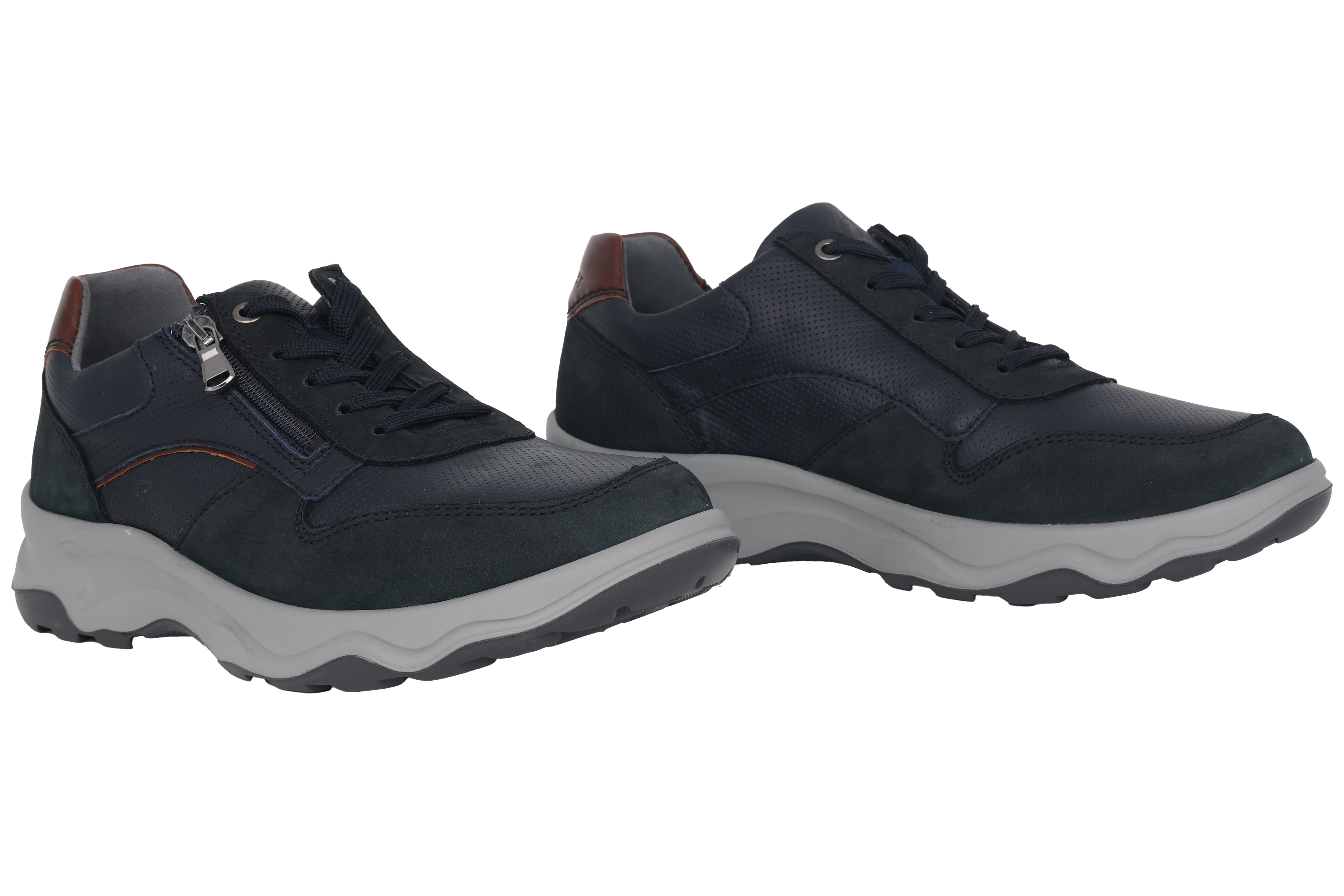 'H-Max' herensneaker met brede pasvorm (H) - Blauw