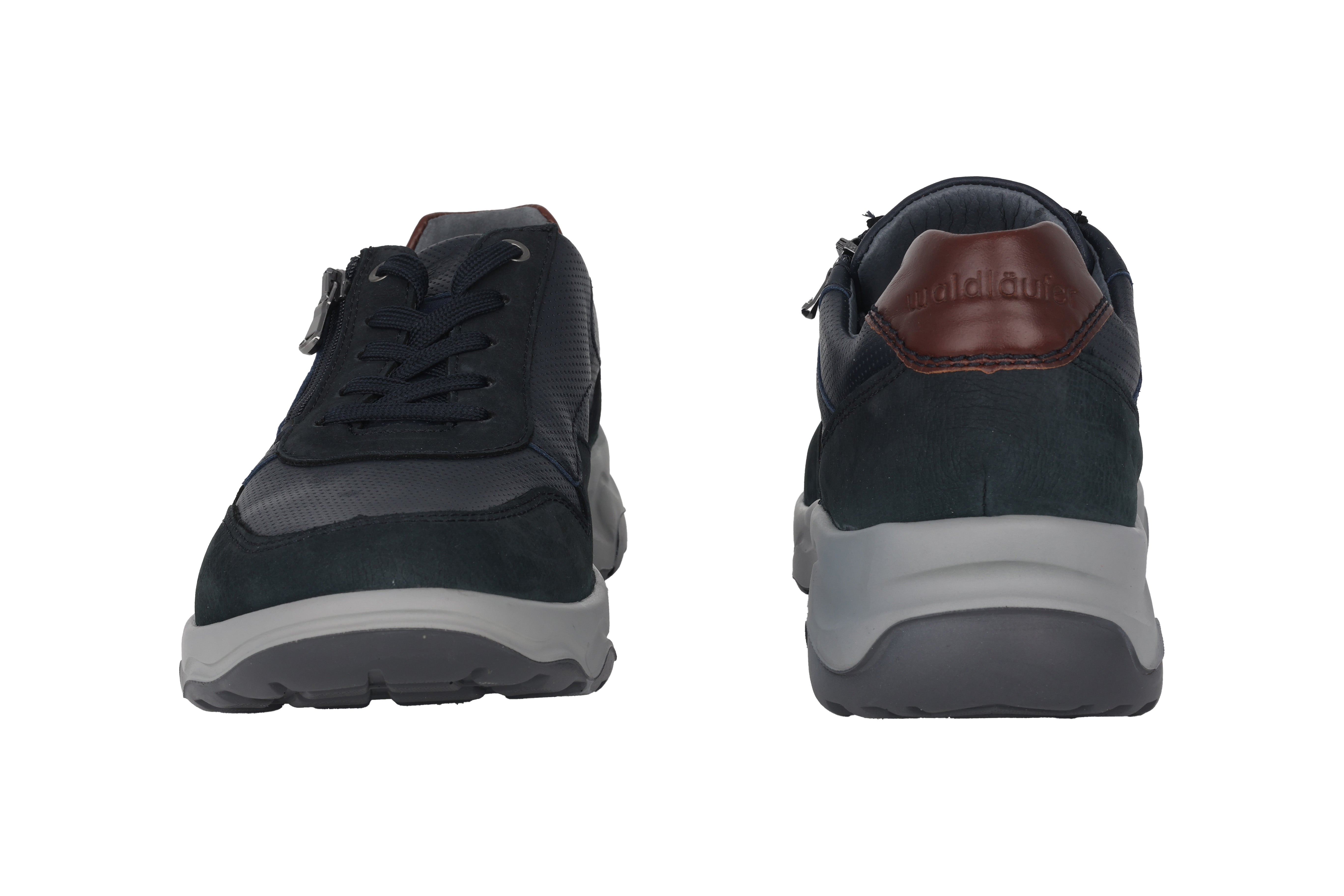 'H-Max' herensneaker met brede pasvorm (H) - Blauw