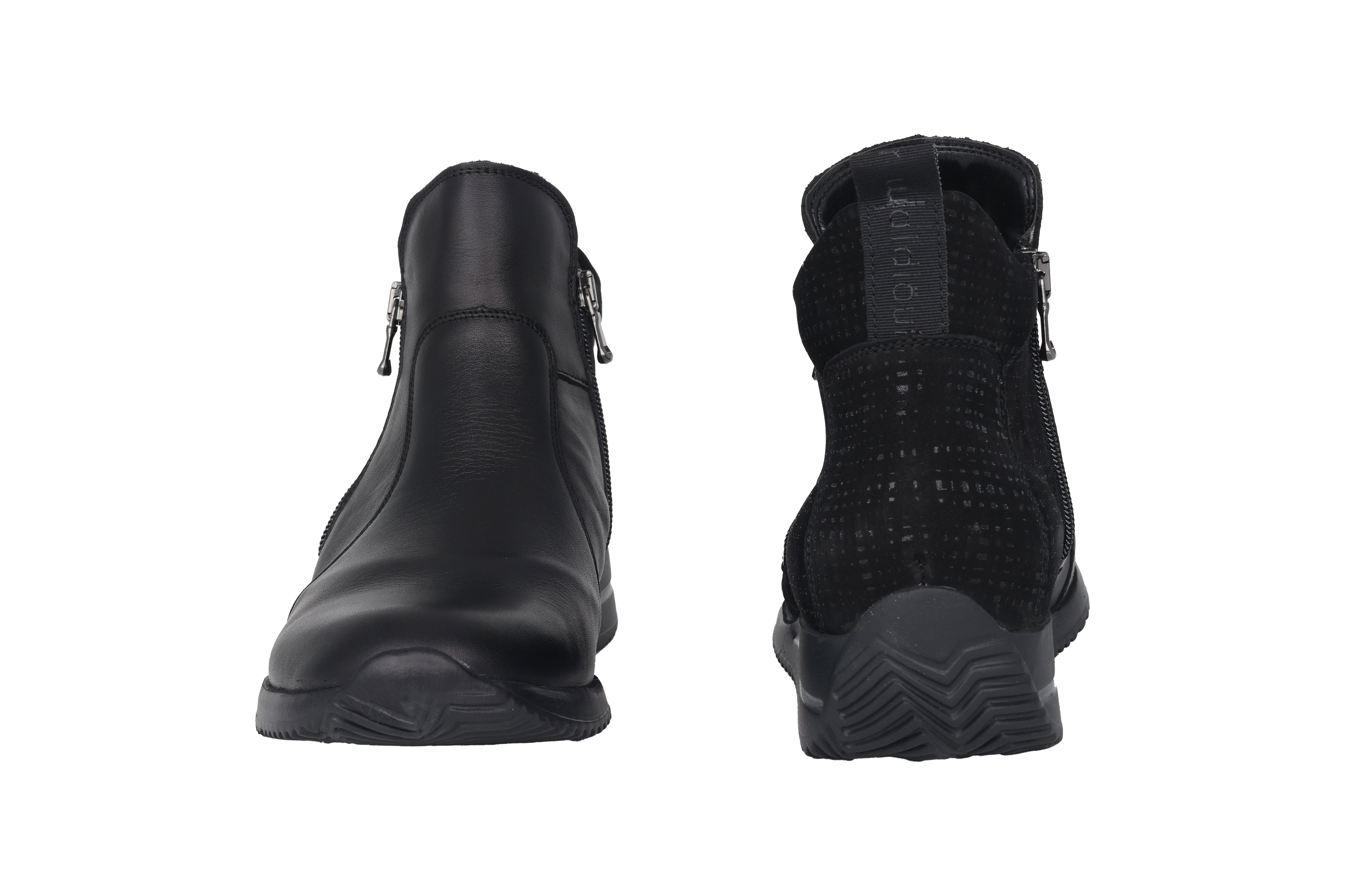 Bota feminina 'Himona' de corte largo (H) - preta