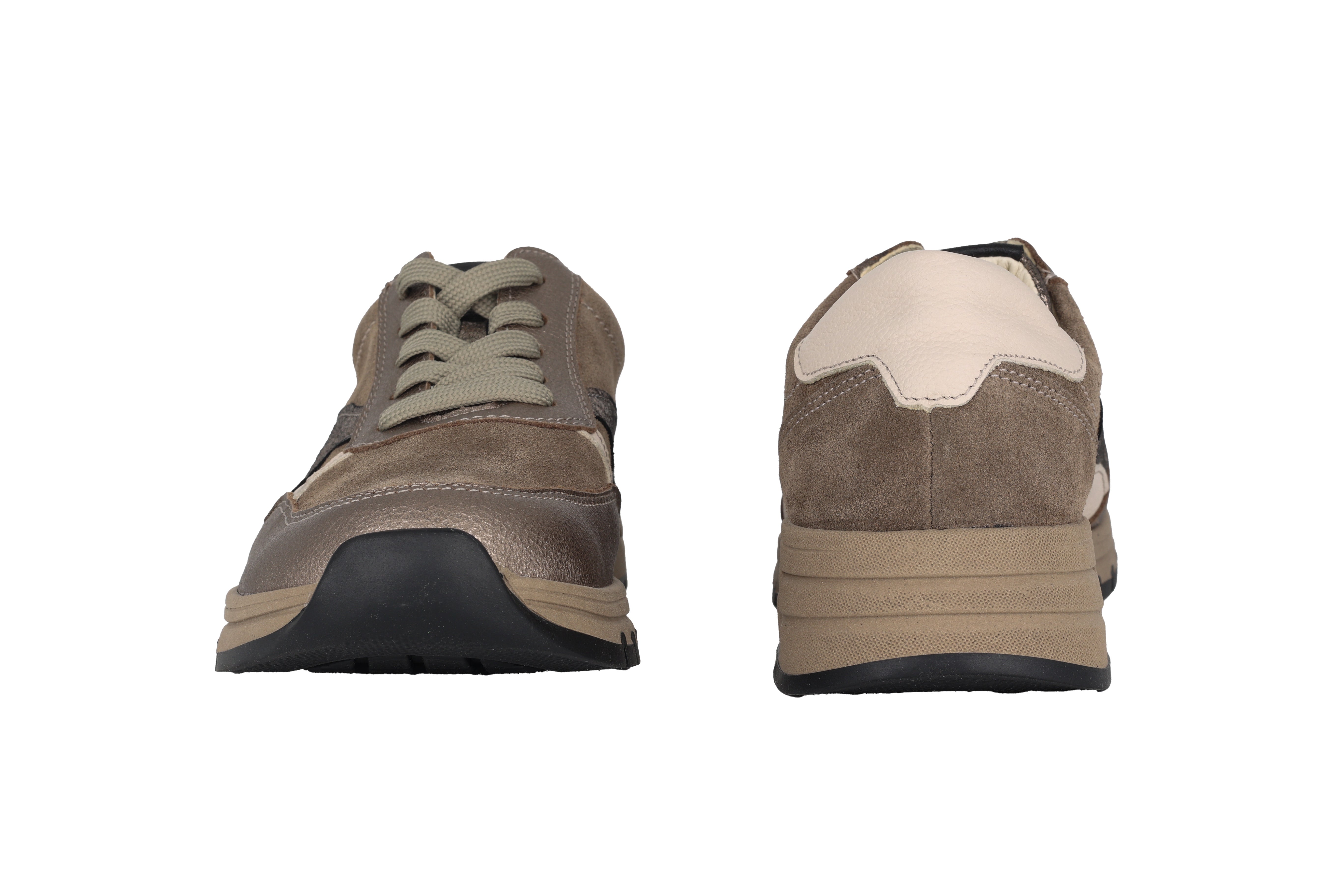 'H-April' damessneaker met brede pasvorm (H) - Meerkleurig