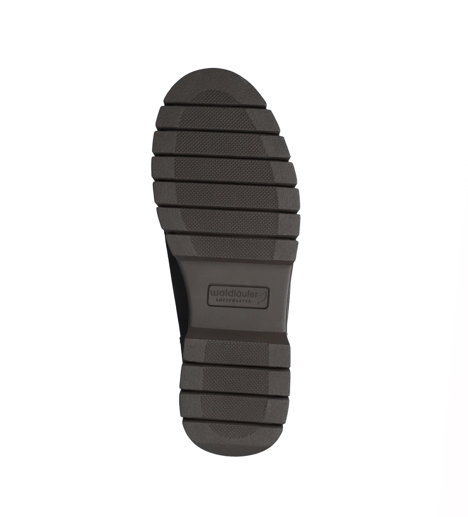 Bottines à lacets et zip pour femme coupe large (H) 'H-Xara' - noir