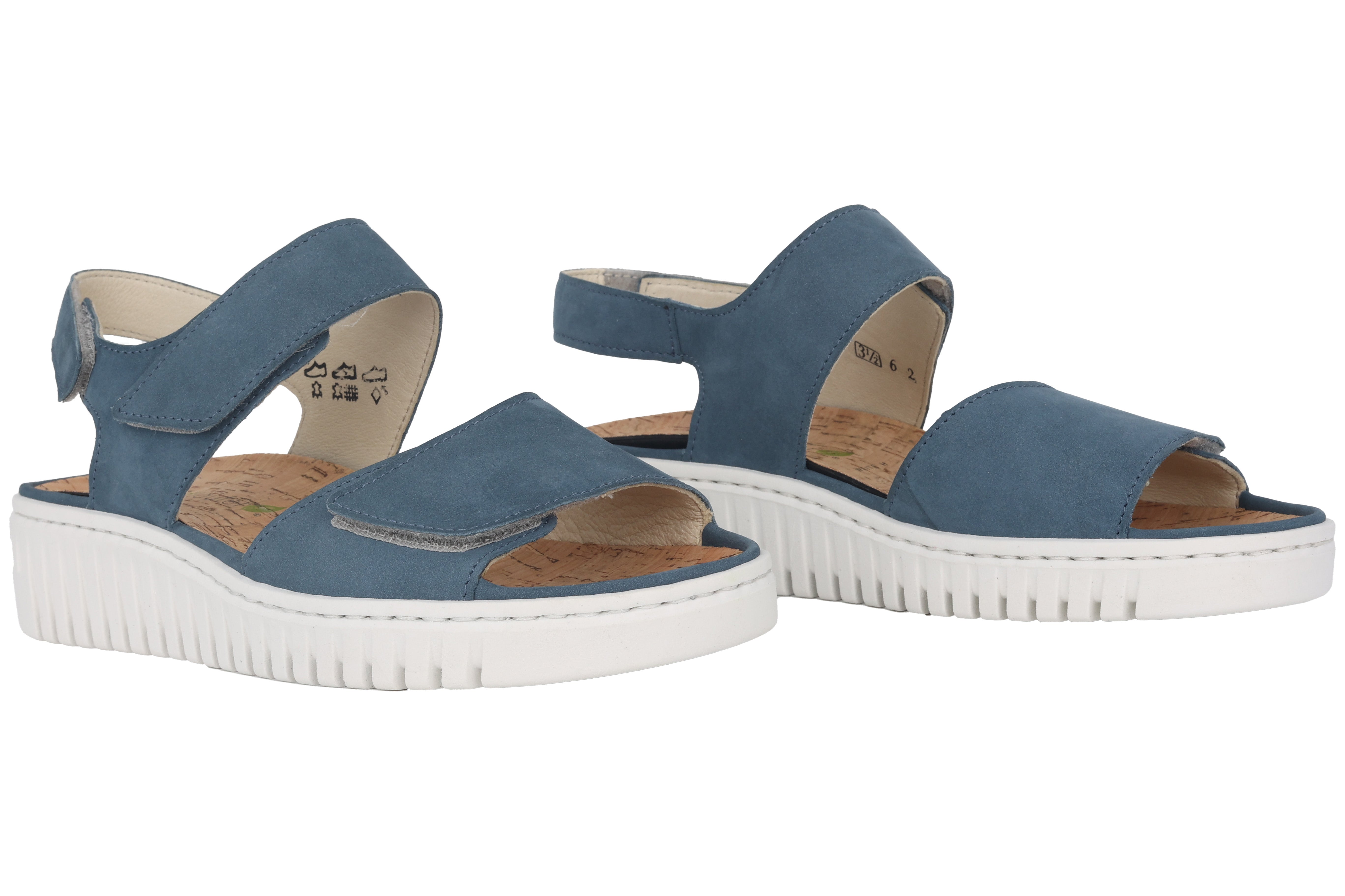 'H-Willow' women's wide fit (H) sandal - blue