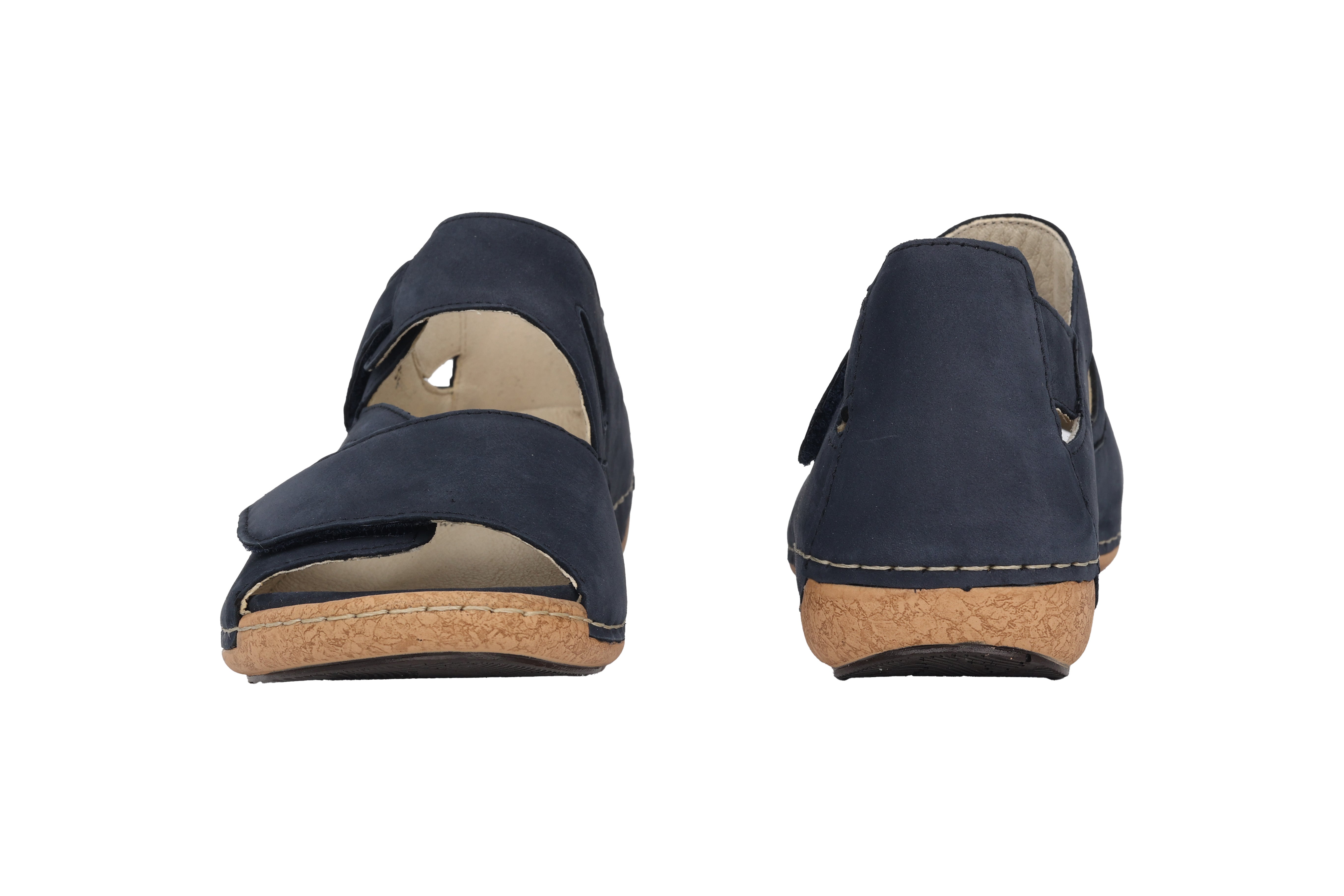 'Heliett' women's wide fit (H) sandal - blue