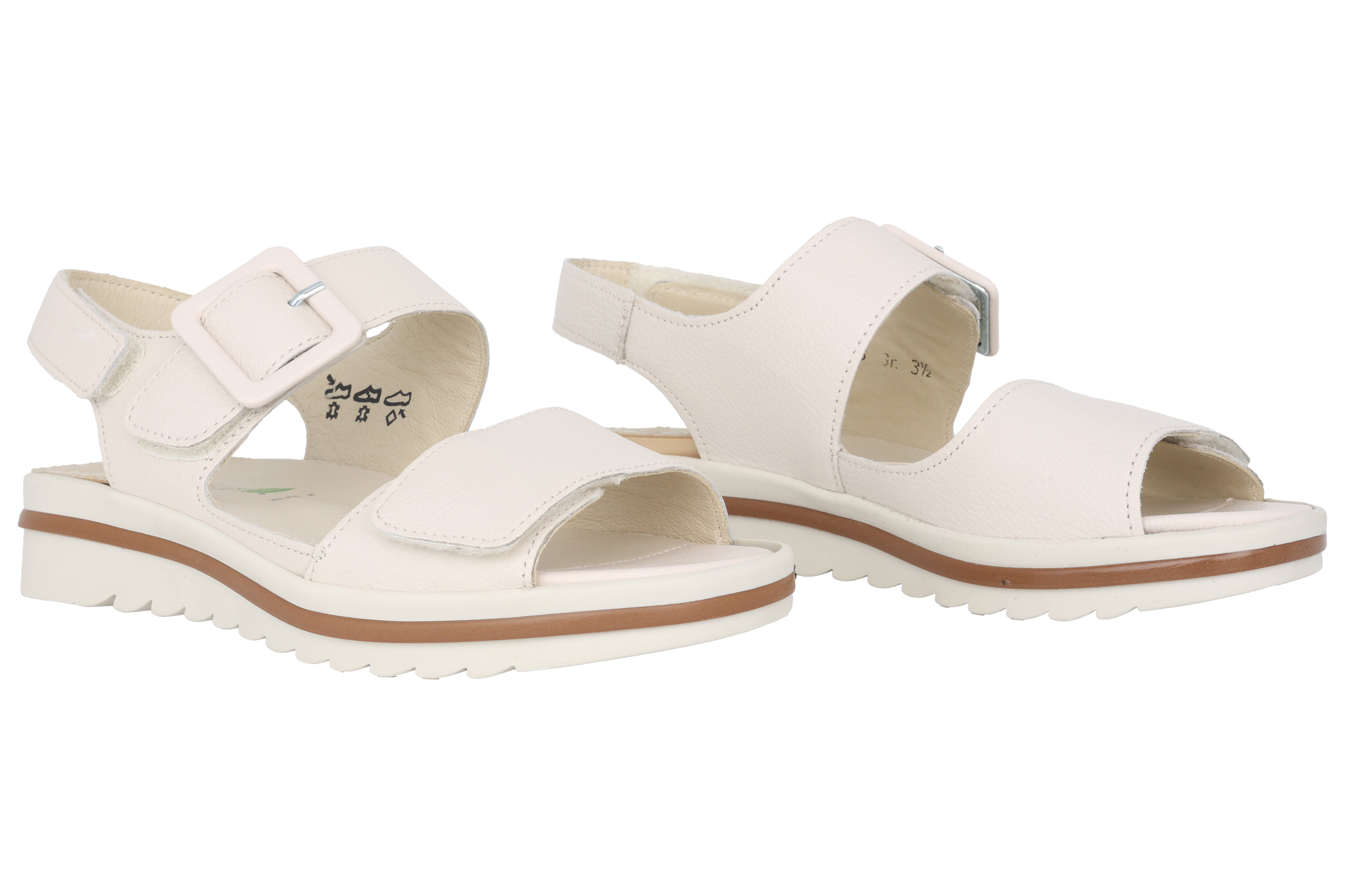 Damensandale 'Hakura' mit weiter Passform (H) – gebrochenes Weiß