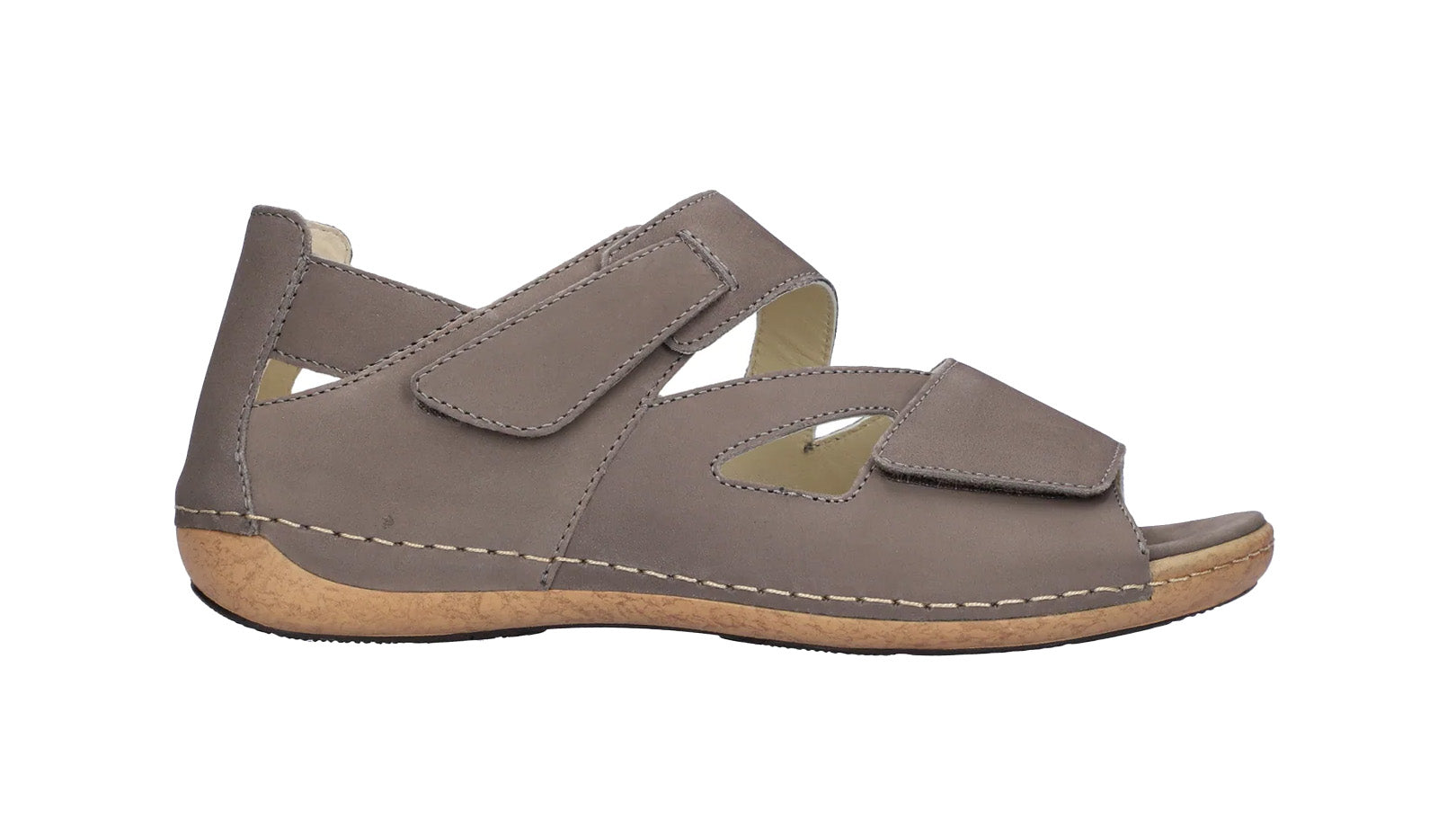 Damensandale 'Heliett' mit weiter Passform (H) – Taupe