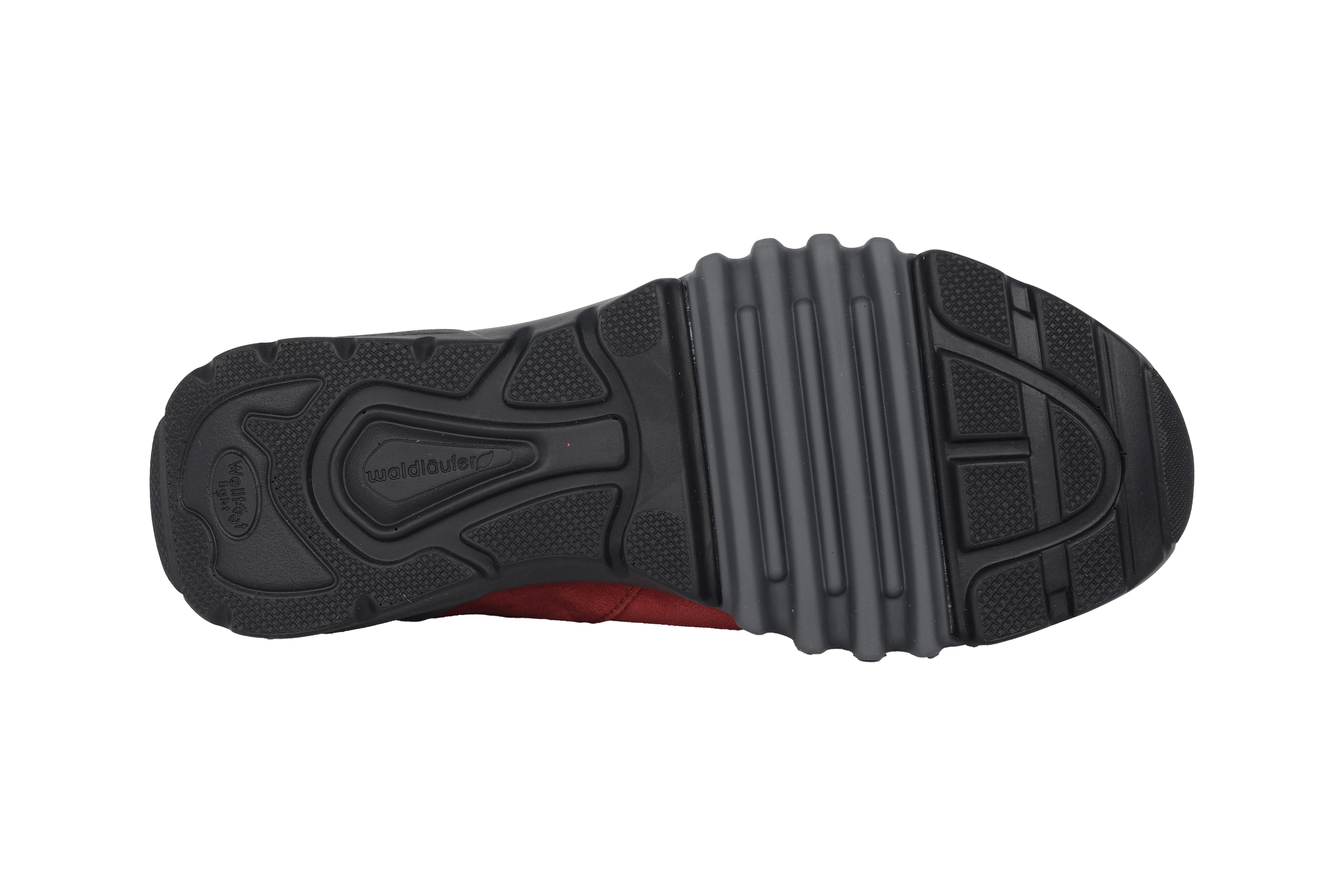 'H-Amiata' women's wide fit (H) waterproof walking sneaker - red