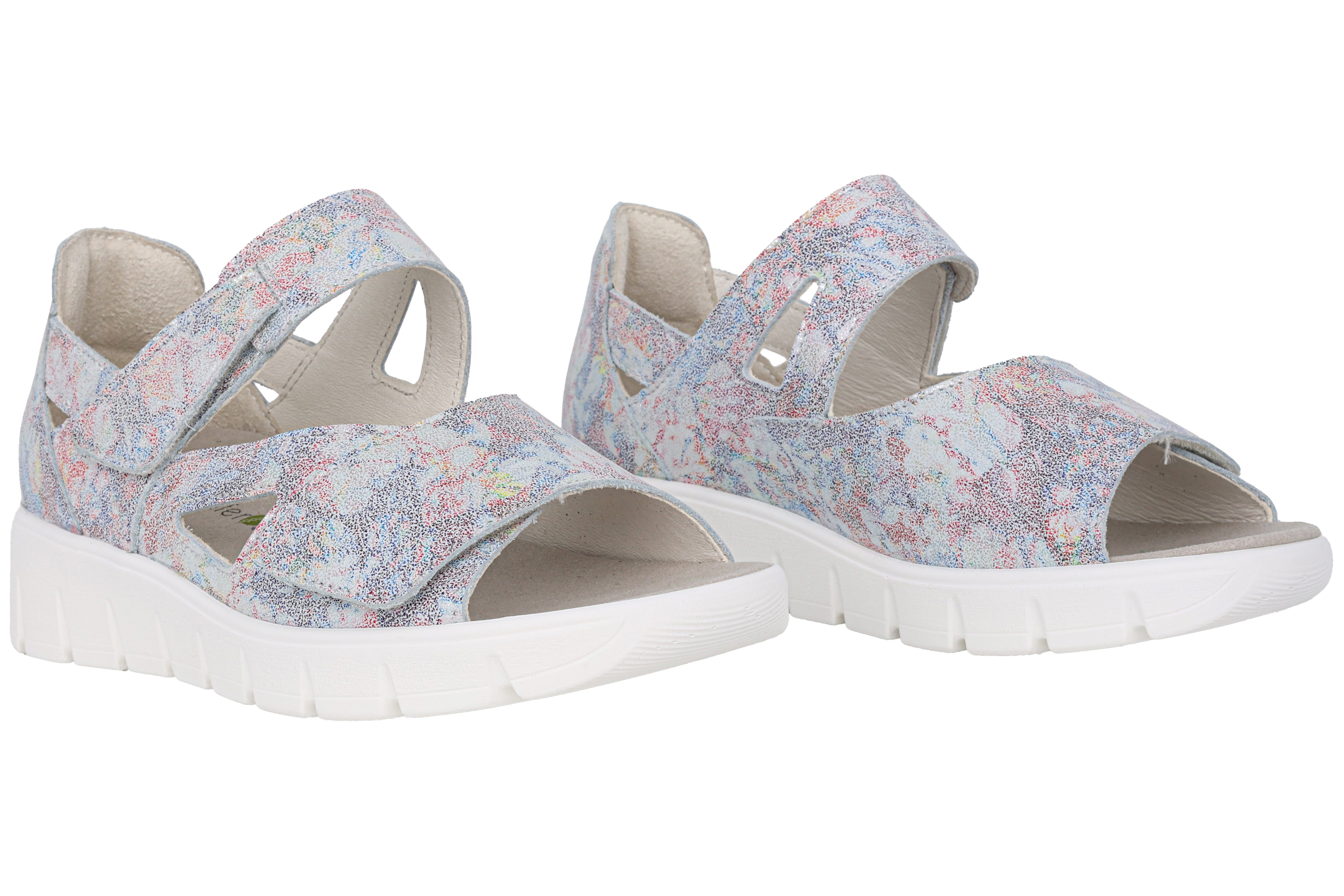 Sandale femme coupe très large (K) 'K-Adea' - multicolore