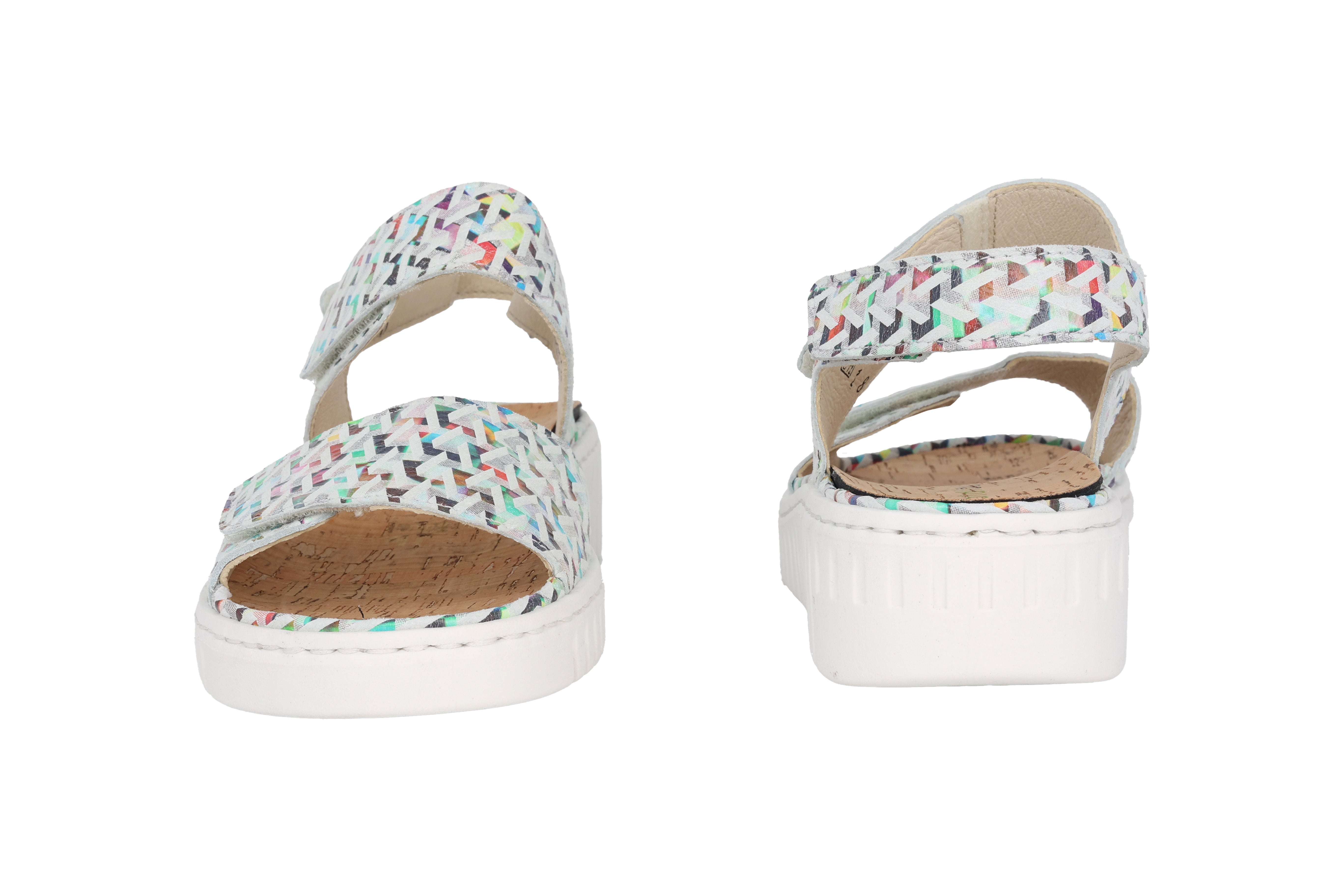 Sandalo da donna con vestibilità ampia (H) "H-Willow" - multicolore