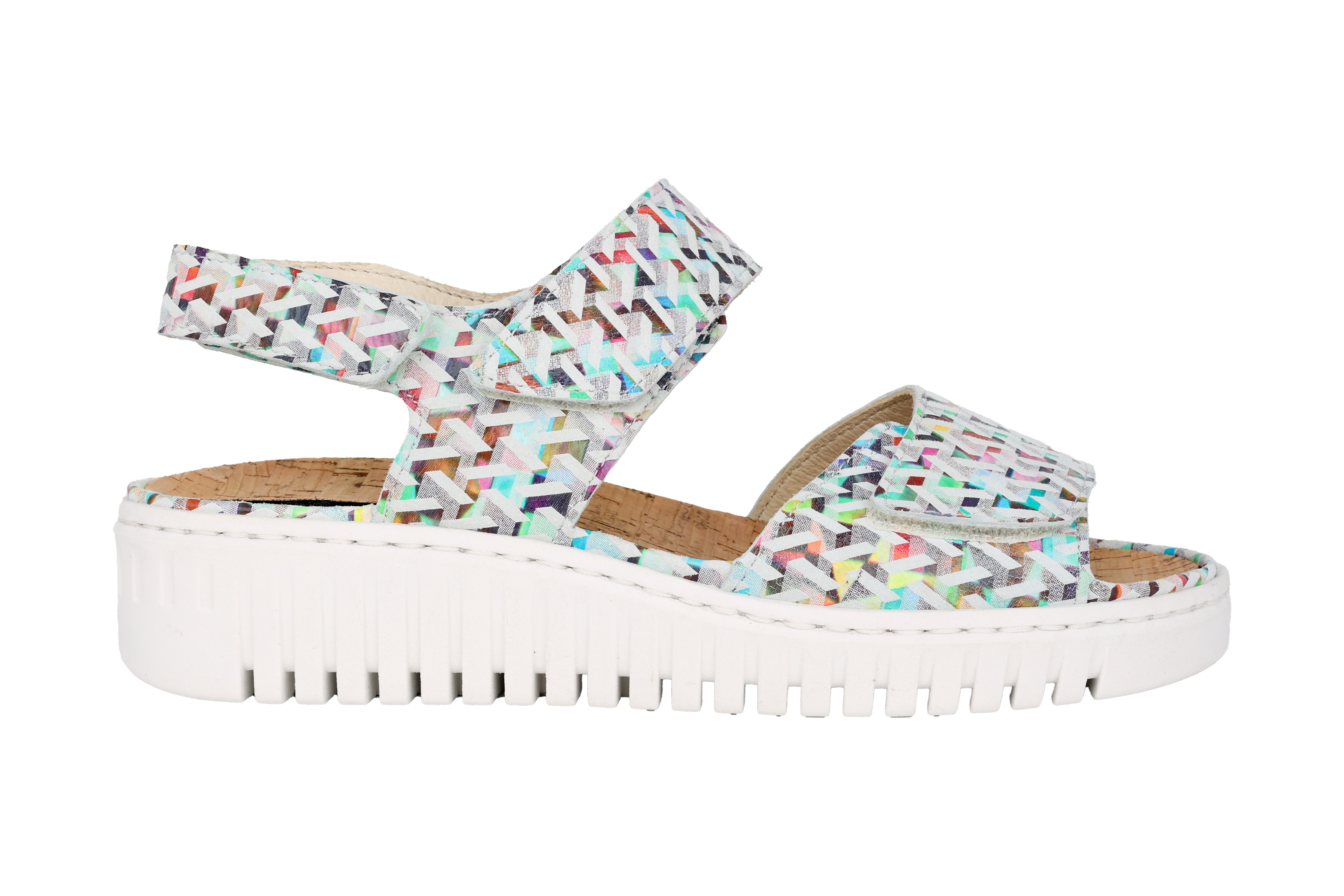 Sandalo da donna con vestibilità ampia (H) "H-Willow" - multicolore