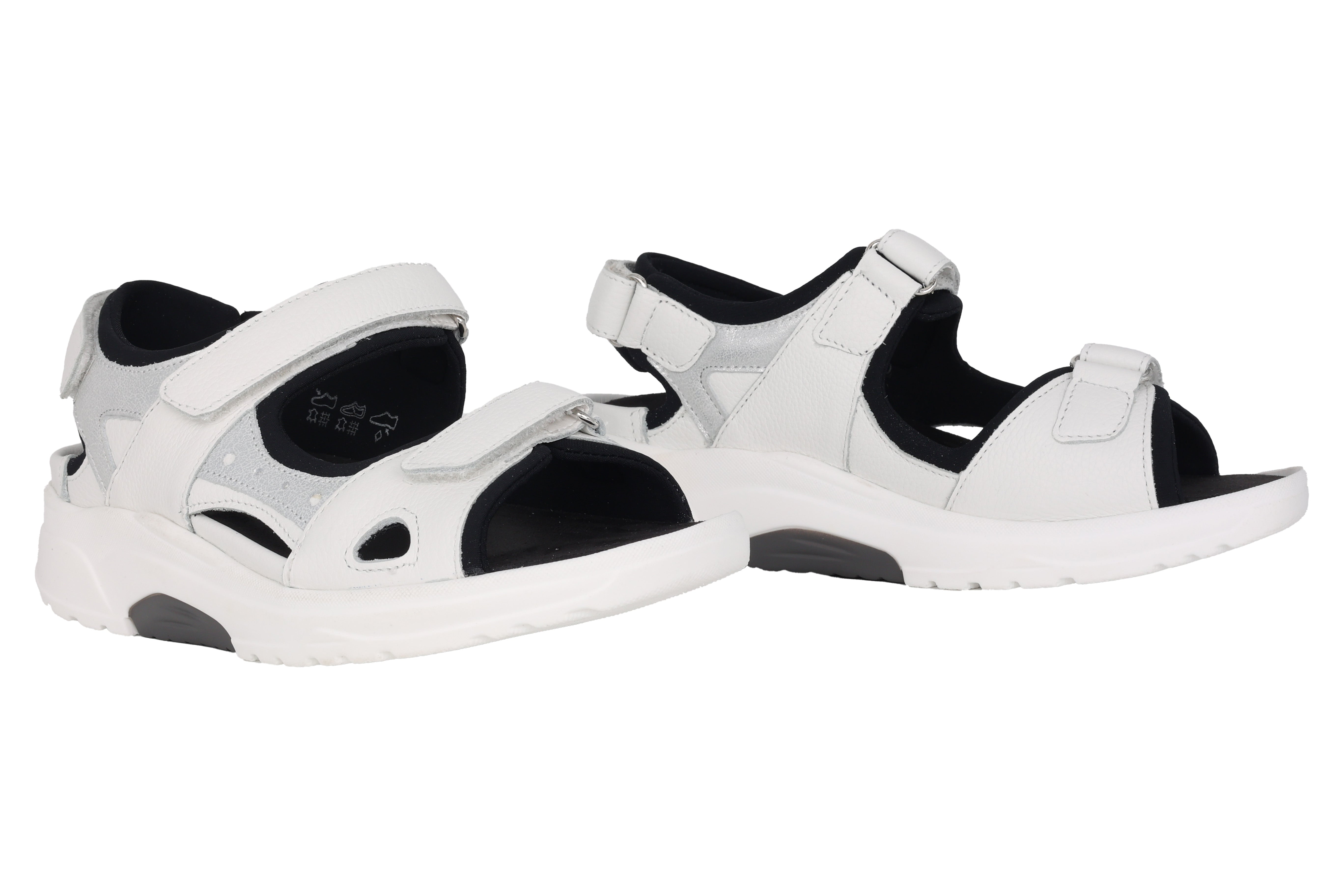 Dynamische Rollsandale 'H-Yvonne' für Damen mit breiter Passform (H) – Weiß