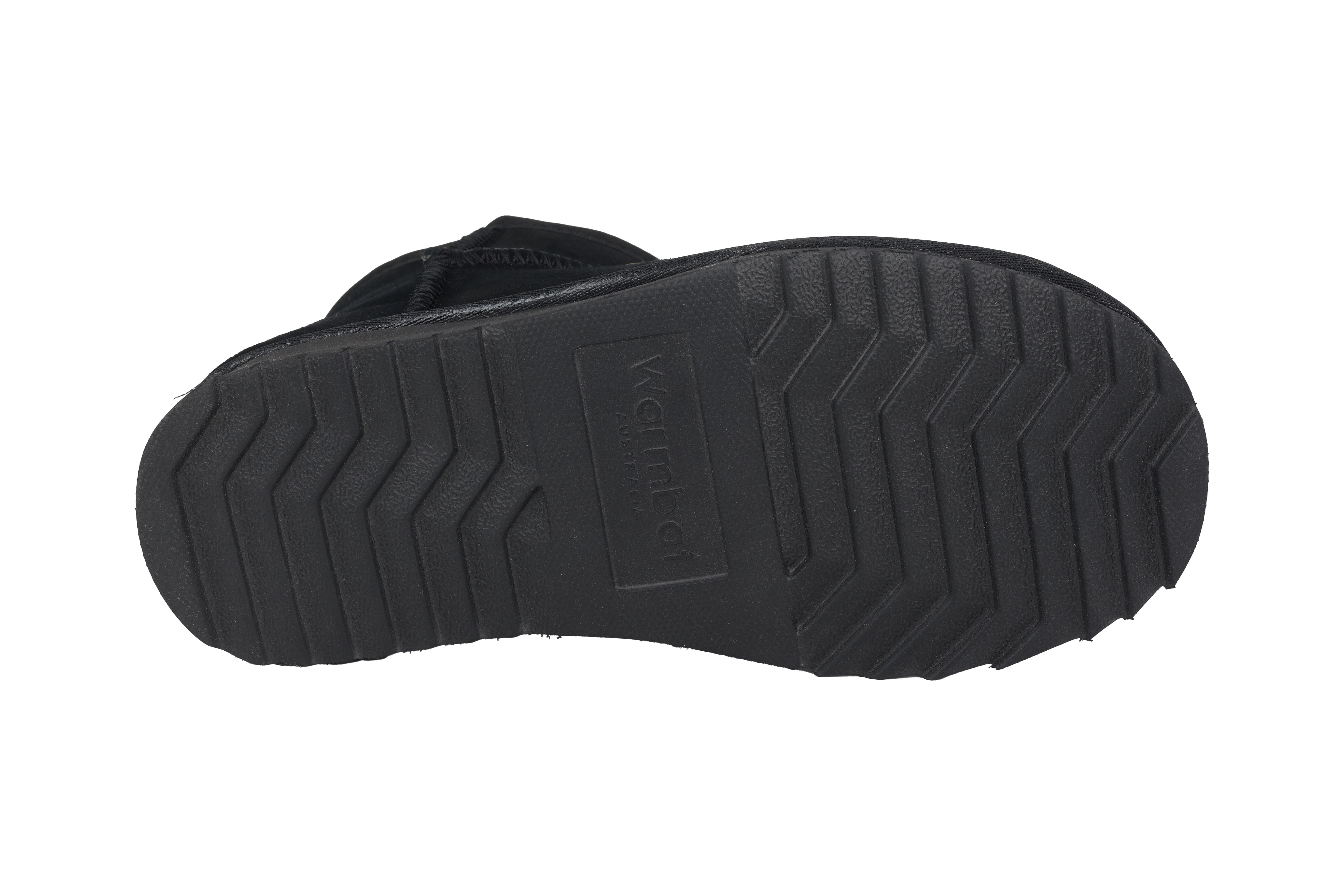 Warmgevoerde dameslaars 'Wallaby' - Zwart