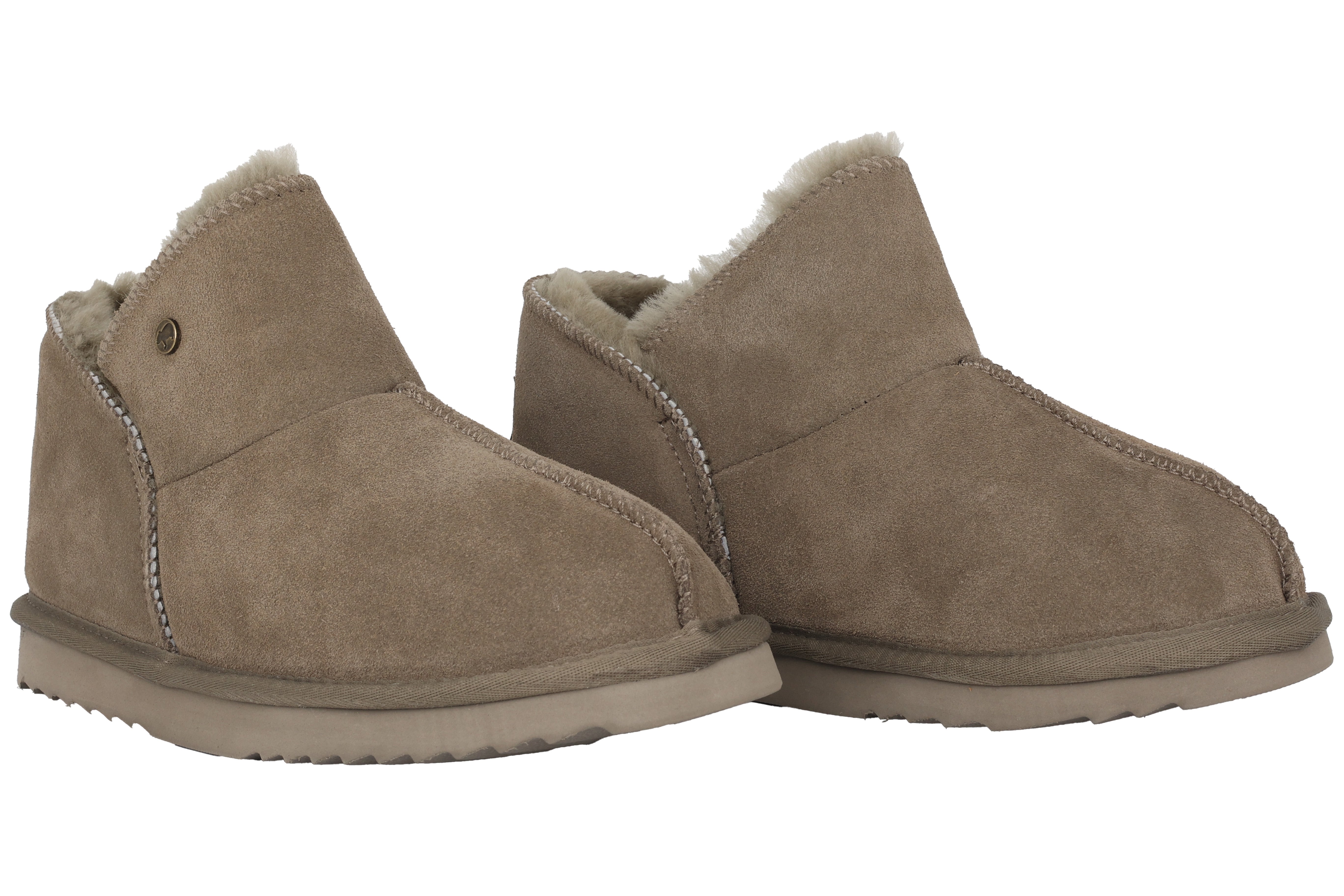 Chinelos femininos com forro quente 'Willow' - Verde