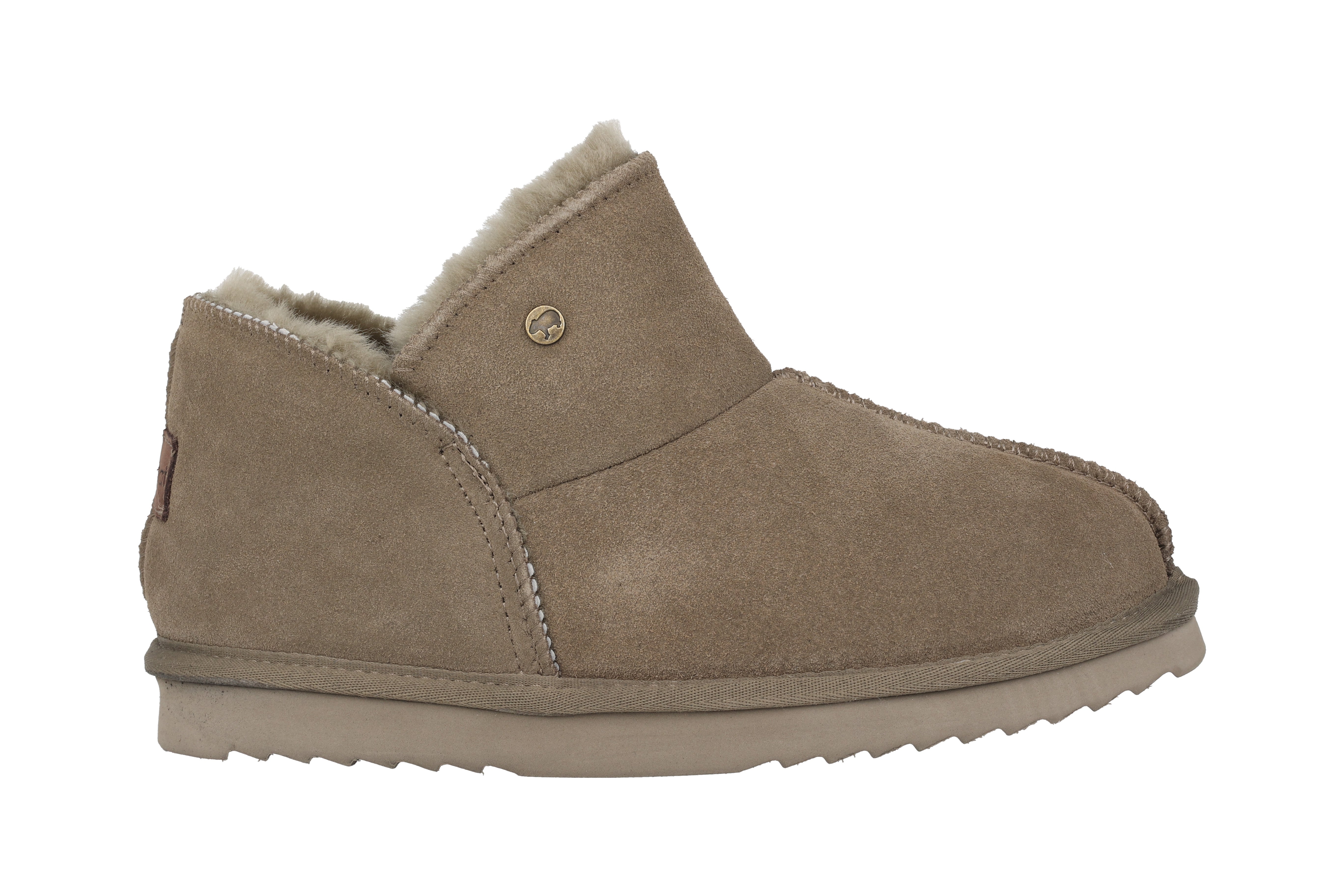 Chinelos femininos com forro quente 'Willow' - Verde