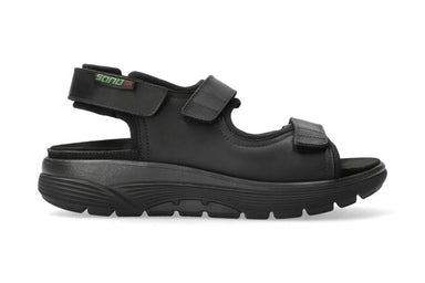 'Wilfried' men's ergonomic wide fit (H) rolling sandal - Black - Chaplinshoes'Wilfried' men's ergonomic wide fit (H) rolling sandal - BlackMephisto